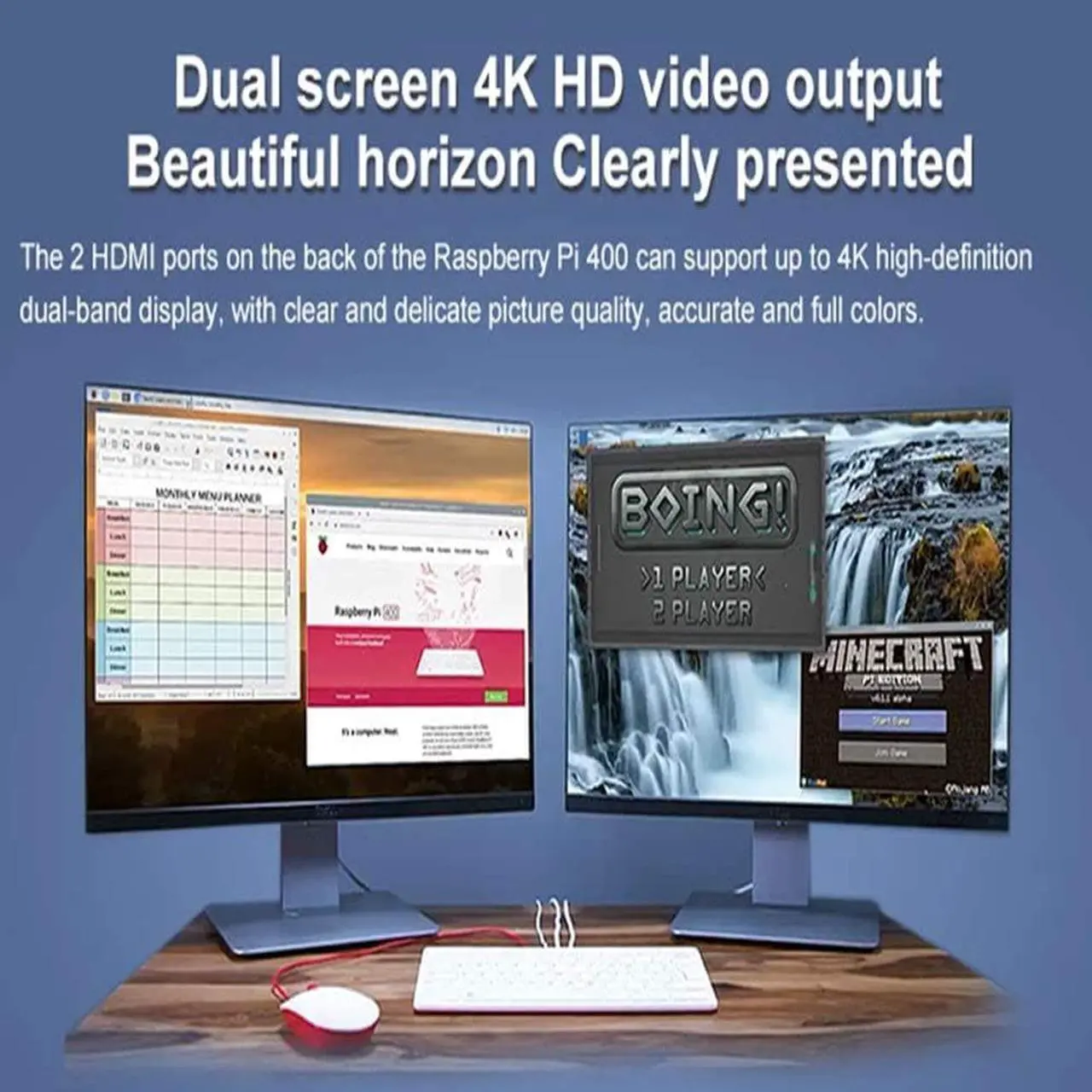 Alt view image 7 of 7 - seeed studio Raspberry Pi 400 Personal Computer in Keyboard Form Cortex A72 CPU Dual 4K HD - (Only Keyboard)
