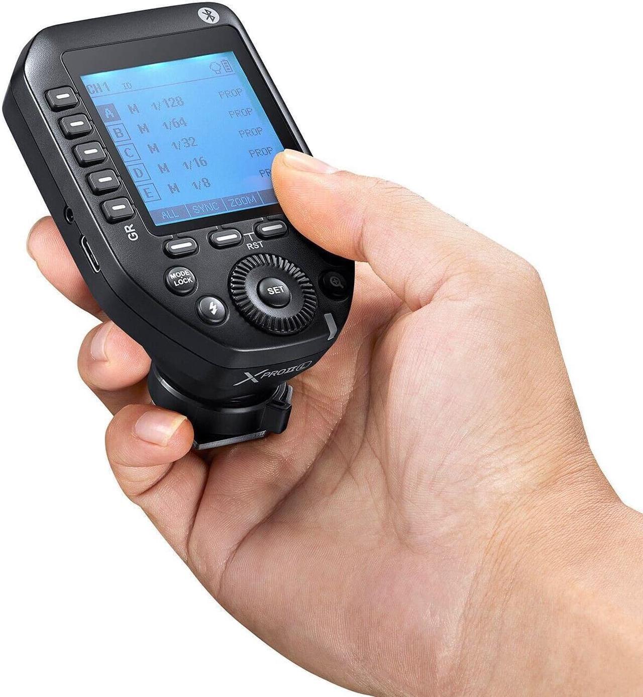 Alt view image 3 of 5 - Godox XProII-S Wireless Flash Trigger for Sony Camera, 1/8000s HSS TTL Convert-Manual TCM Function Large LCD Screen Flash Transmitter Compatible with Sony A7IV A7C A7M4 A7R A7RIII