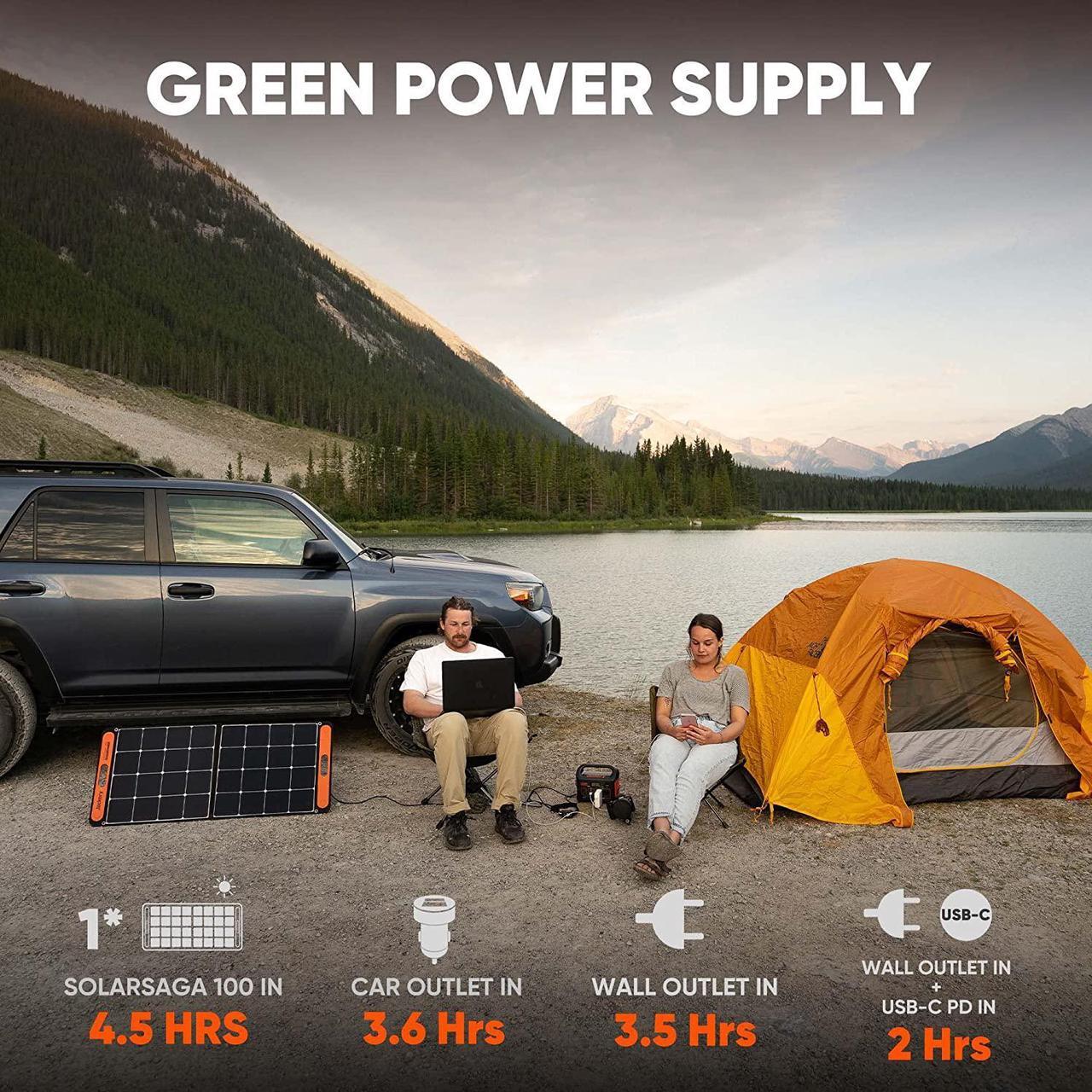 Alt view image 2 of 6 - Portable Power Station Explorer 300, 293Wh Backup Lithium Battery, 110V/300W Pure Sine Wave AC Outlet, Solar Generator (Solar Panel Not Included) for Outdoors Camping Travel Hunting Blackout