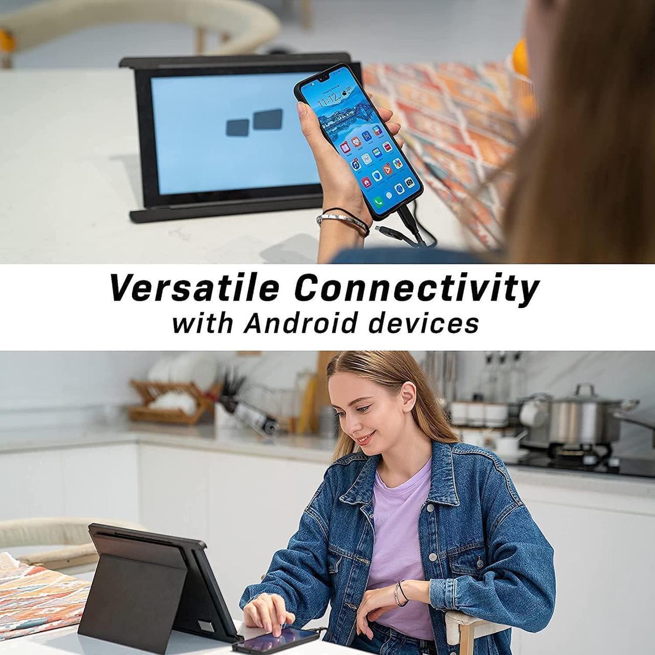 Alt view image 6 of 7 - Portable Monitor for Laptops - Mobile Pixels 12.5'' Trio Screen Extender for 13''-14'' laptops,1080P Full HD IPS Screen,USB A/Type-C Plug and Play,Windows/Android/Mac Compatible (One Trio Monitor)