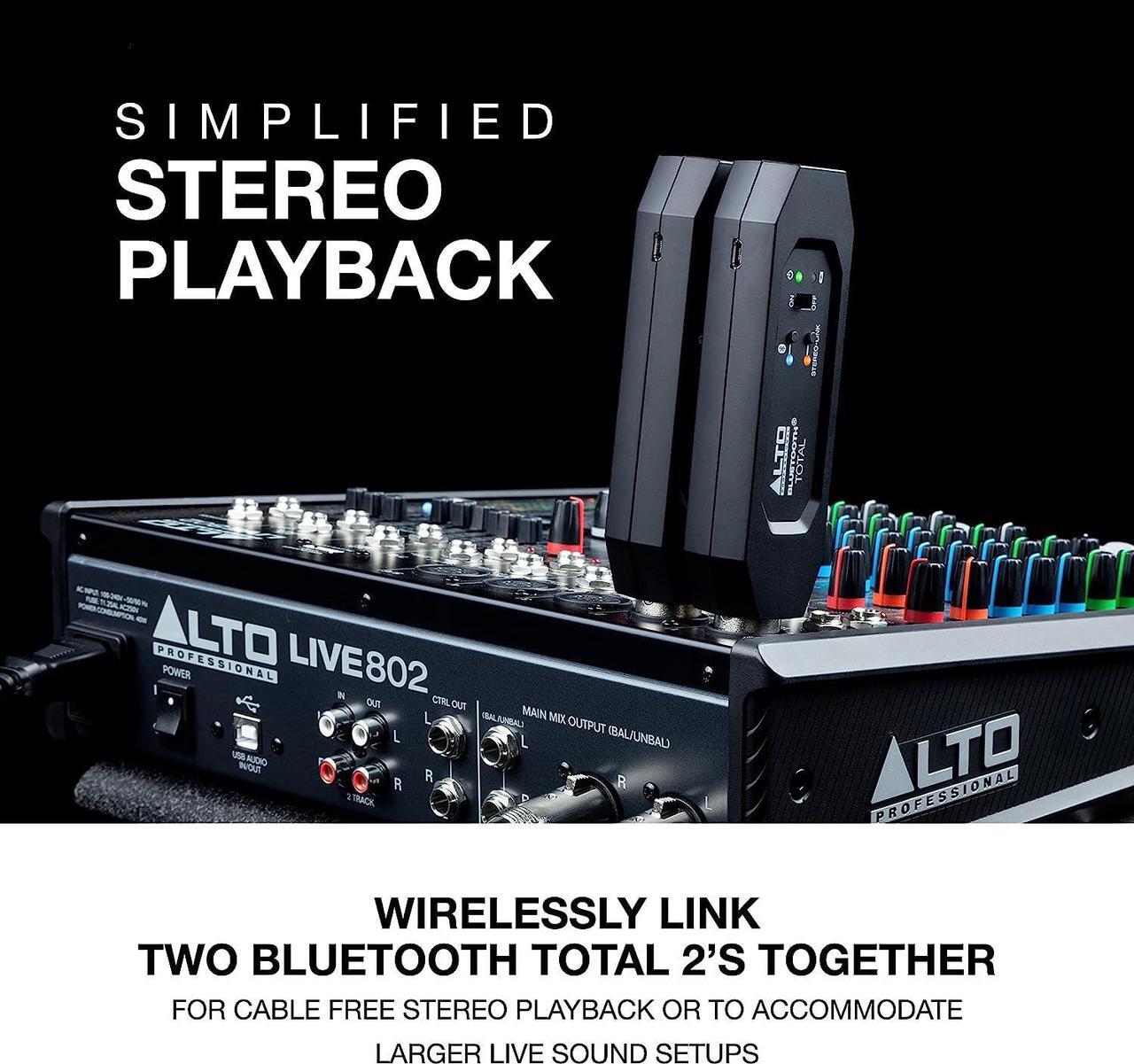 Alt view image 5 of 7 - Bluetooth Total 2 - XLR Equipped Rechargeable Bluetooth Receiver For Mixing Desk / Audio Mixer Setups and Active PA systems