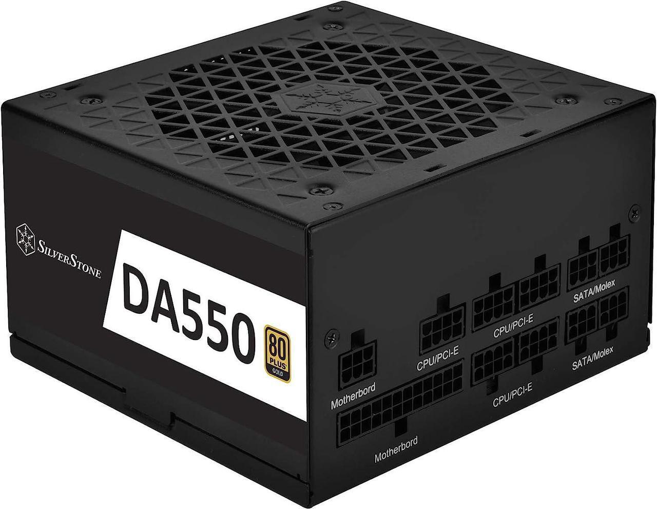 Alt view image 2 of 7 - Silverstone DA550 Gold, Decathlon 80 Plus Gold 550W Fully Modular ATX Power Supply, DA550-G