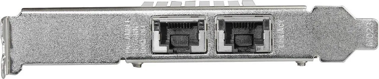 Alt view image 2 of 4 - Dual Port 10G PCIe Network Adapter Card - Intel-X550AT 10GBASE-T & NBASE-T PCI Express Network Interface Adapter 10/5/2.5/1GbE Multi Gigabit Ethernet 5 Speed NIC LAN Card (ST10GPEXNDPI)