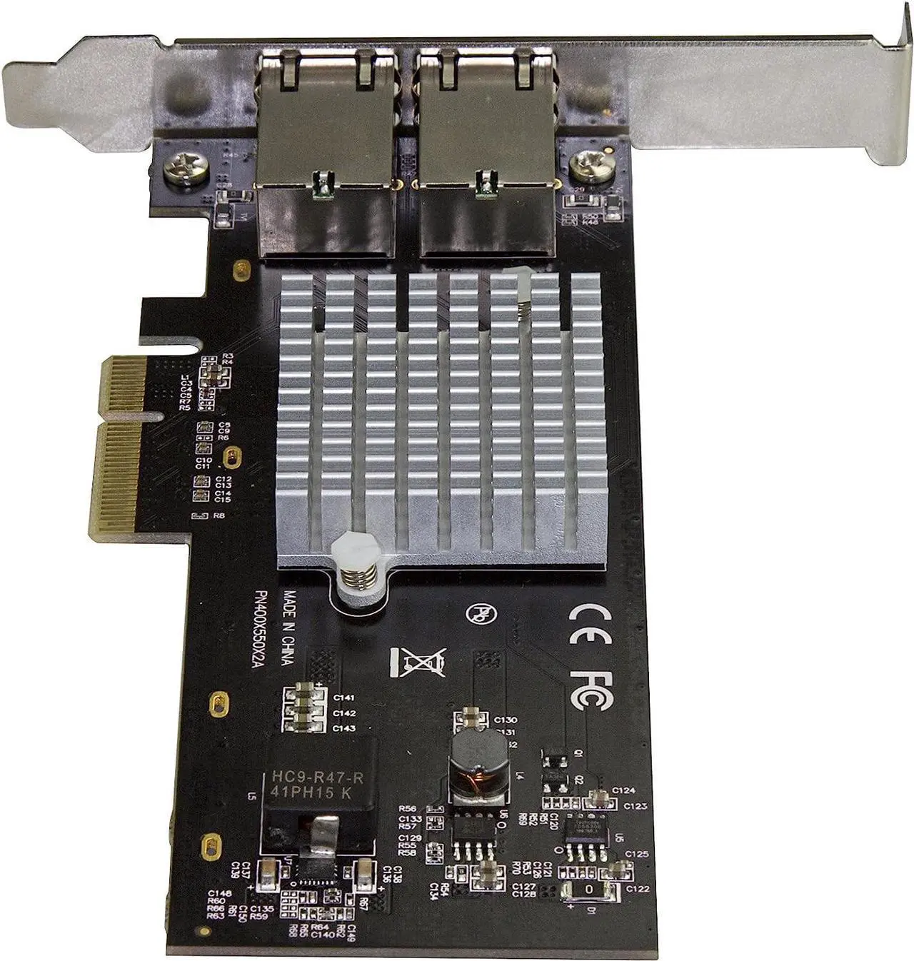 Alt view image 4 of 4 - Dual Port 10G PCIe Network Adapter Card - Intel-X550AT 10GBASE-T & NBASE-T PCI Express Network Interface Adapter 10/5/2.5/1GbE Multi Gigabit Ethernet 5 Speed NIC LAN Card (ST10GPEXNDPI)