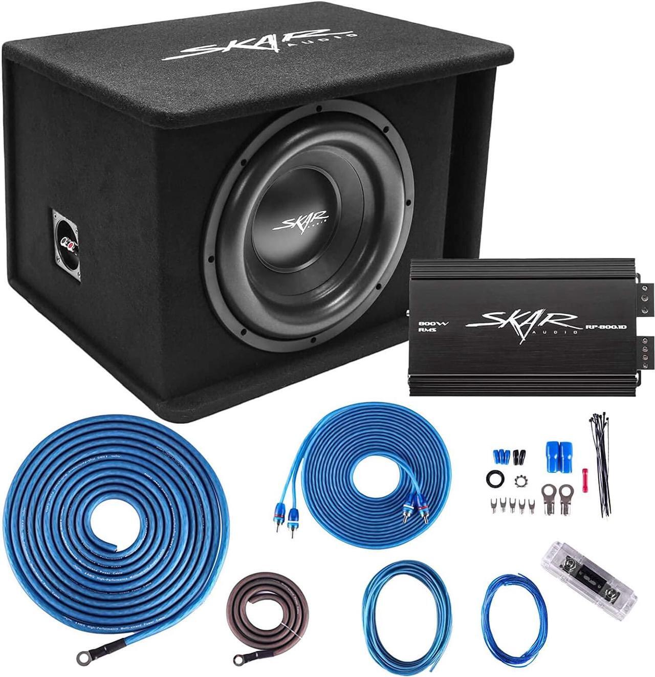 Main image of Skar Audio Single 12" Complete 1,200 Watt SDR Series Subwoofer Bass Package - Includes Loaded Enclosure with Amplifier