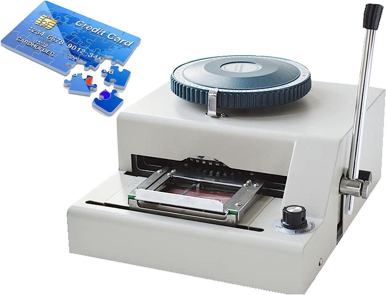 Main image of INTBUYING Embossing Machine 72 Character PVC Card Number Embosser Press Machine Credit ID VIP Manual Embossing Machine Membership Card Coding Machine Stamping Code Machine Bump Code Machine