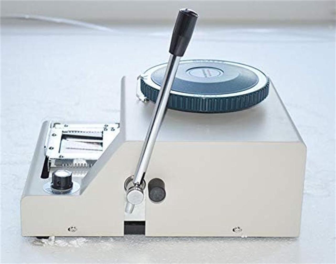 Alt view image 6 of 7 - INTBUYING Embossing Machine 72 Character PVC Card Number Embosser Press Machine Credit ID VIP Manual Embossing Machine Membership Card Coding Machine Stamping Code Machine Bump Code Machine