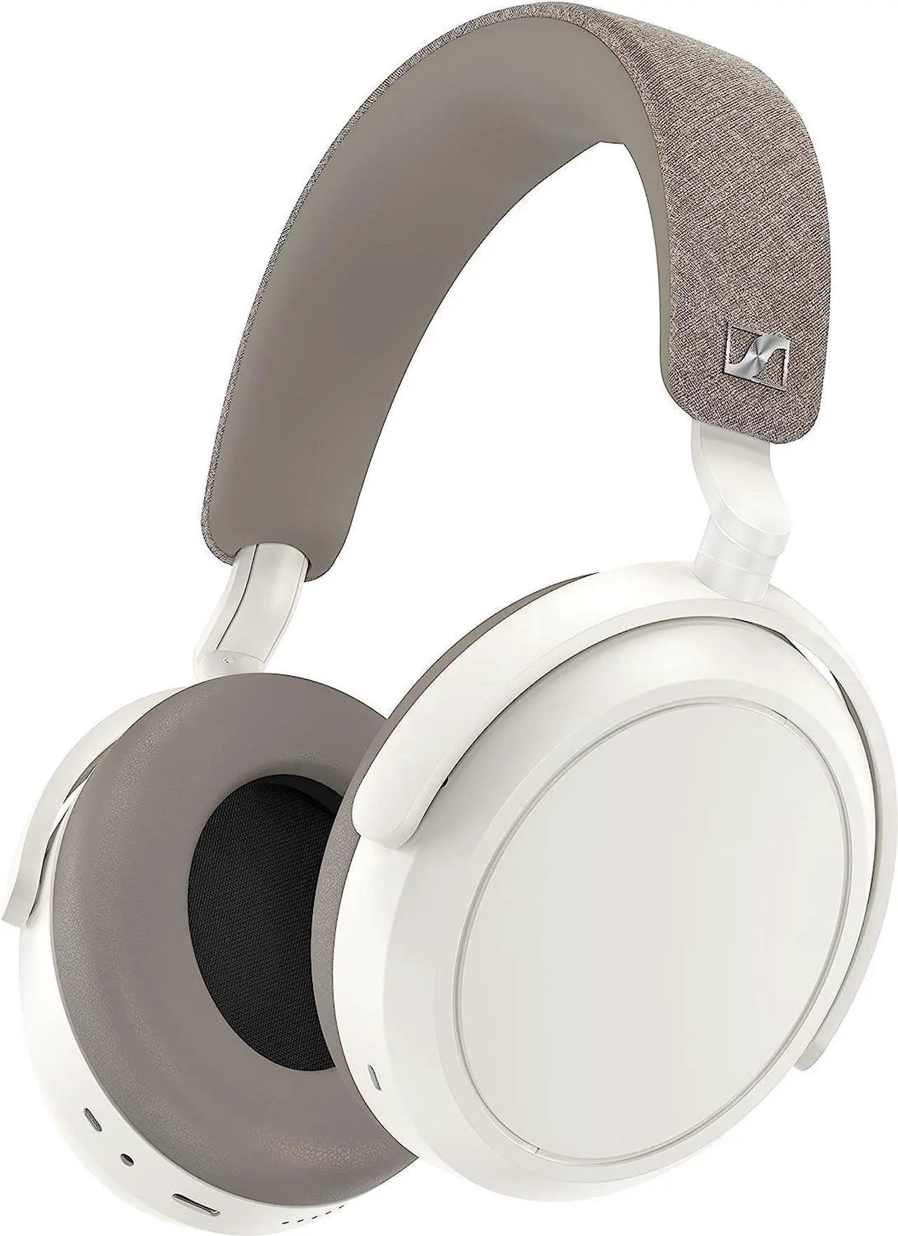 Alt view image 2 of 7 - Sennheiser Momentum 4 Wireless Headphones - Bluetooth Headset for Crystal-Clear Calls with Adaptive Noise Cancellation, 60h Battery Life, Customizable Sound - White )