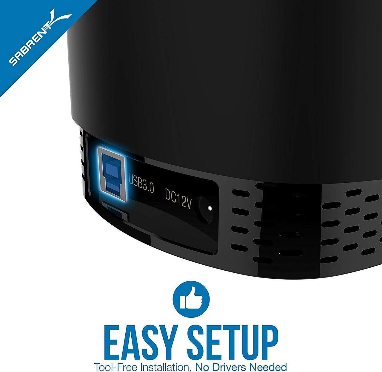 Alt view image 5 of 7 - USB 3.0 4 Bay 2.5 Hard Drive/SSD Docking Station with Fan (DS-4SSD)