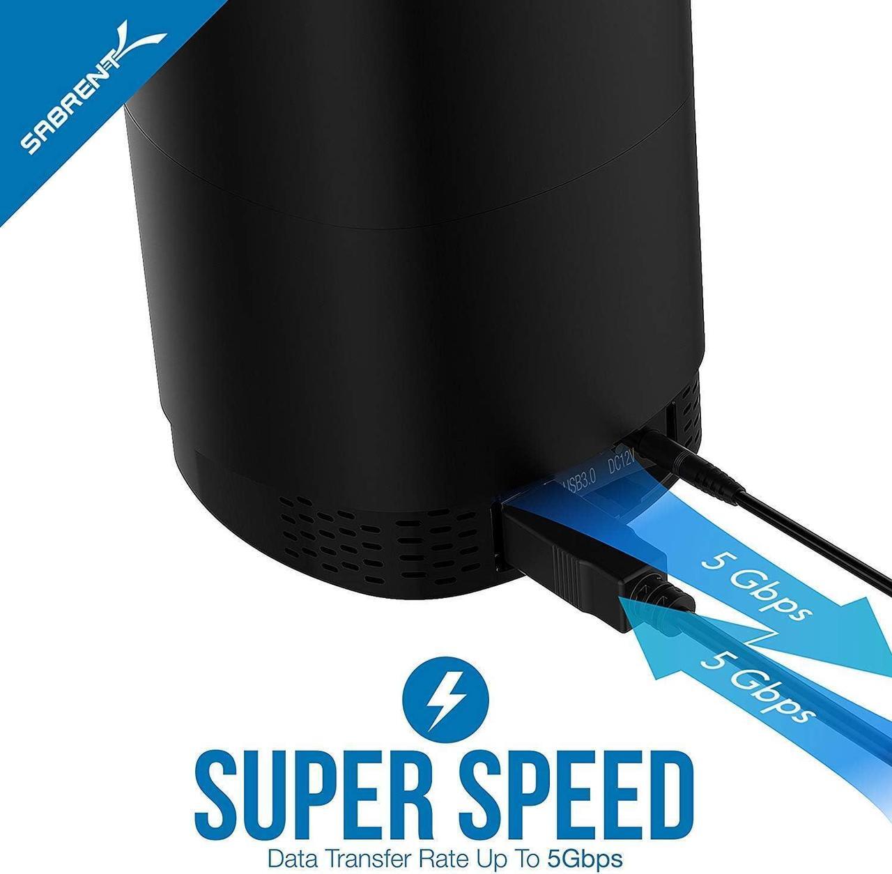 Alt view image 6 of 7 - USB 3.0 4 Bay 2.5 Hard Drive/SSD Docking Station with Fan (DS-4SSD)