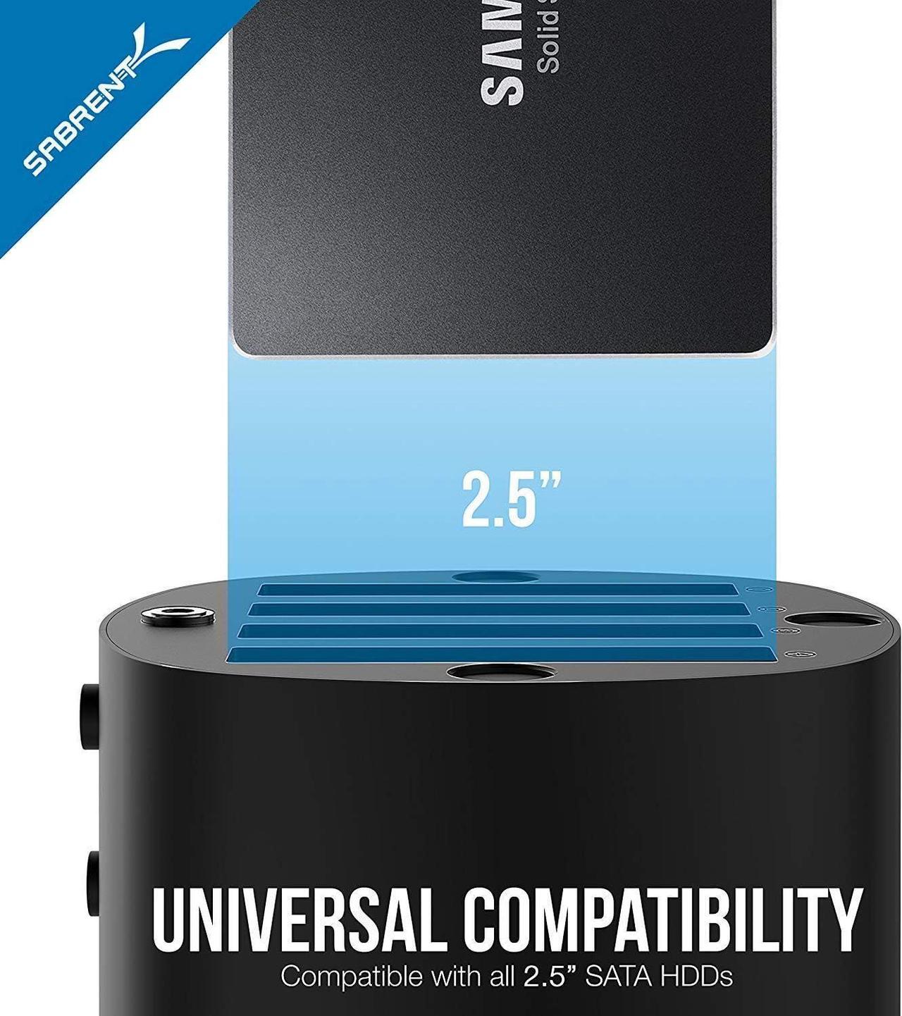 Alt view image 4 of 7 - USB 3.0 4 Bay 2.5 Hard Drive/SSD Docking Station with Fan (DS-4SSD)