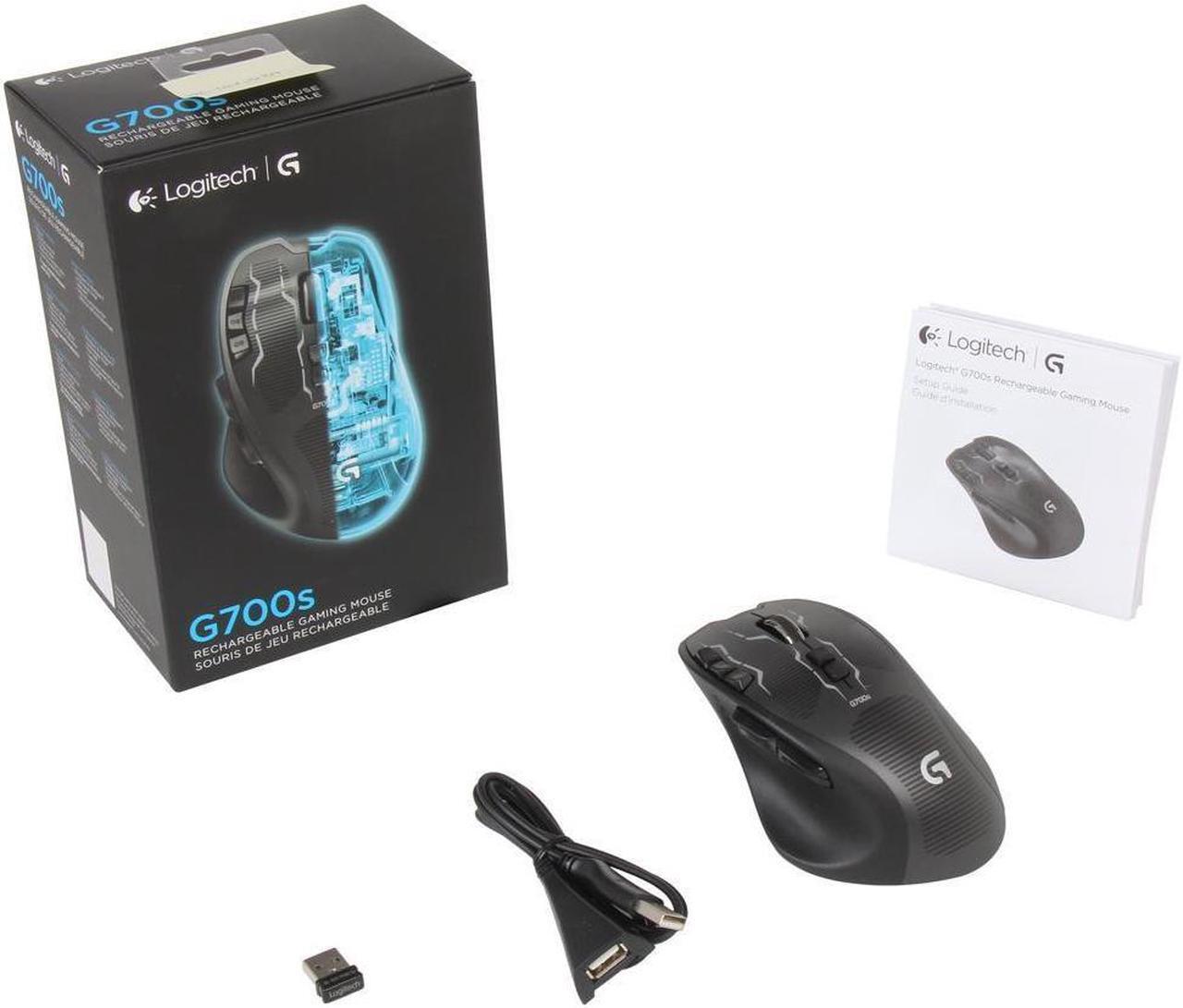 Alt view image 5 of 7 - Logitech G700s 910-003584 Black Wired / Wireless Laser Rechargeable Gaming Mouse