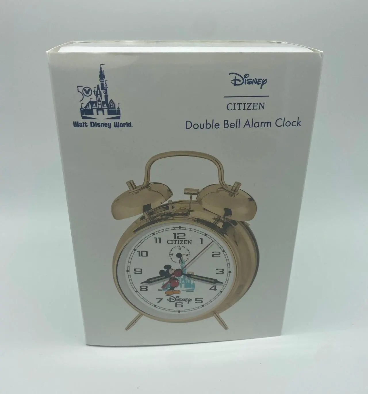 Main image of Disney 50th Anniversary Mickey Citizen Double Bell Alarm Clock