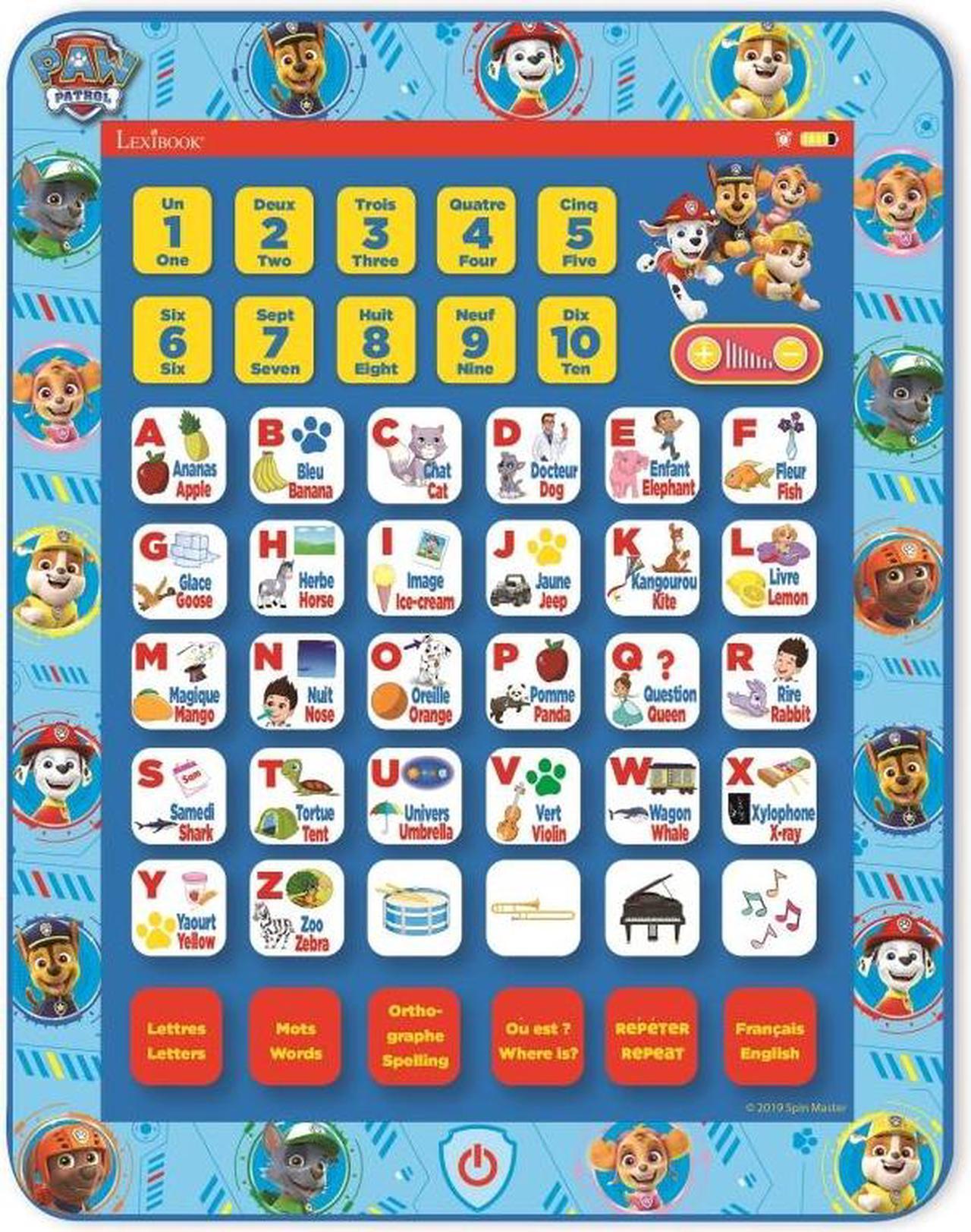 Main image of Lexibook Paw Patrol Educational Bilingual Tablet (English/Spanish) 80 Activities - JCPAD002PAi2