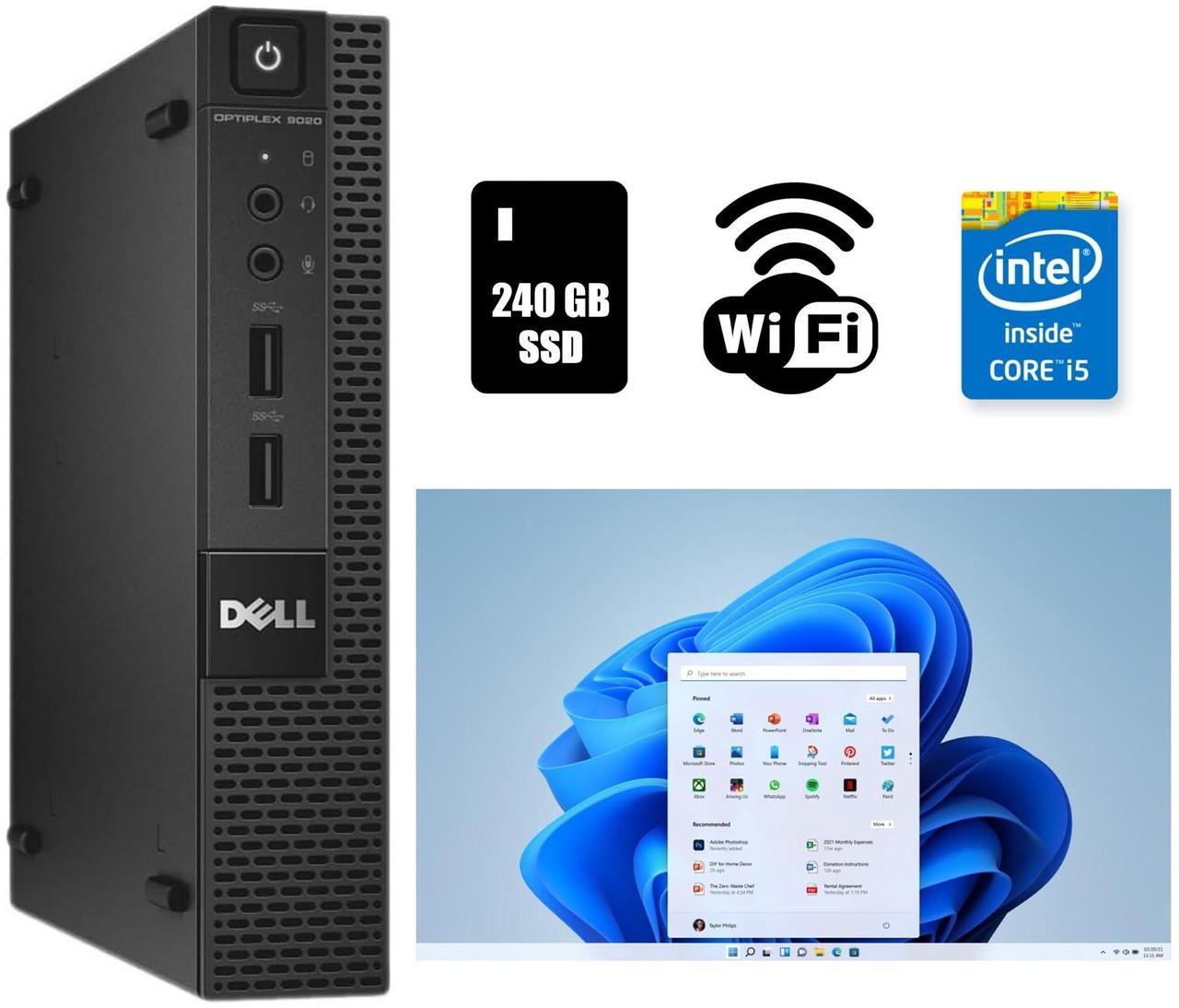 Main image of Dell OptiPlex 3020 Micro Core i5 Desktop Computer 16GB RAM 240 SSD Windows 11 Pro