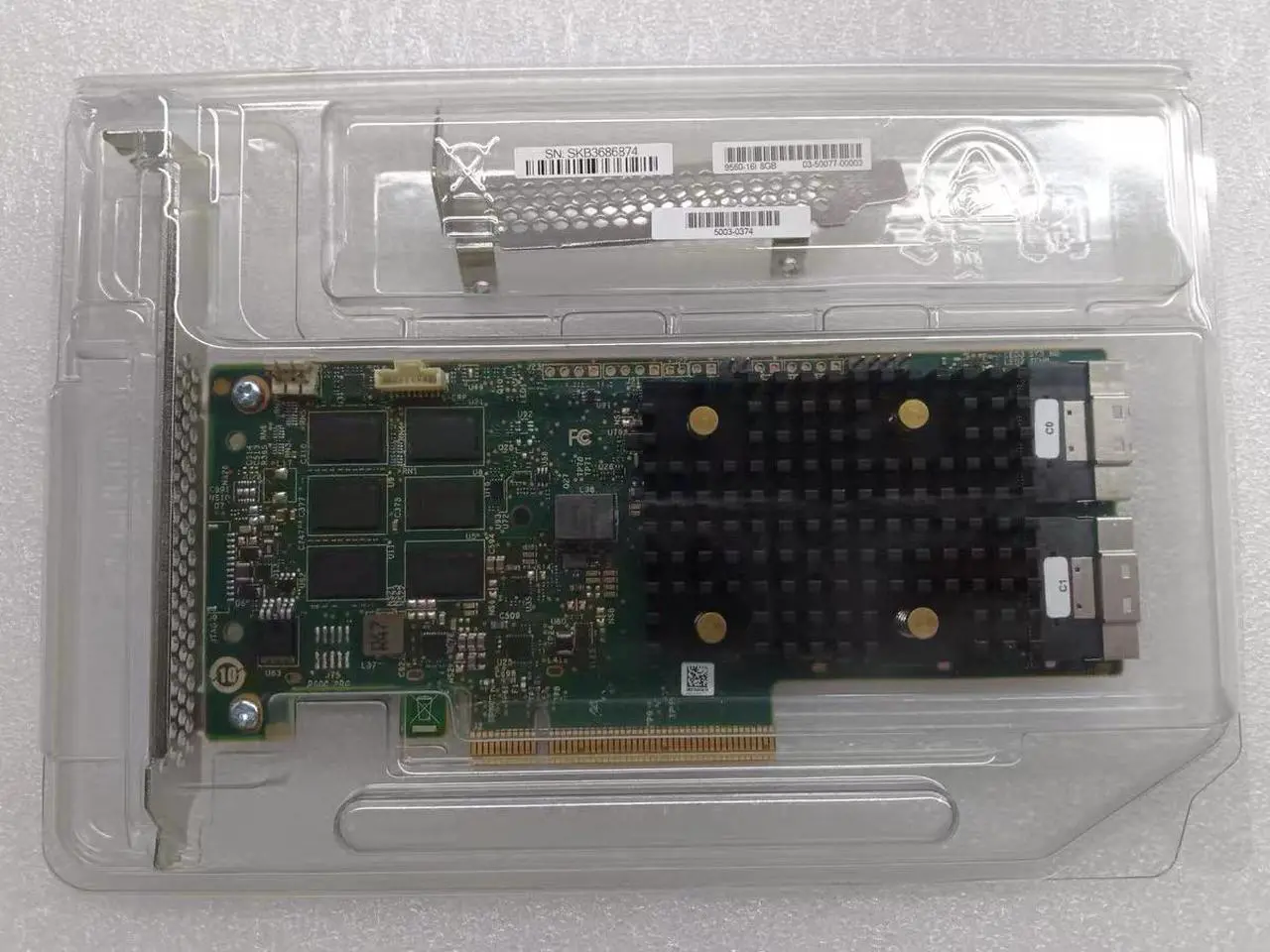 Alt view image 3 of 7 - BROADCOM 9560-16i 05-50077-00 SAS3916 8GB cache PCIe 4.0x8 array card