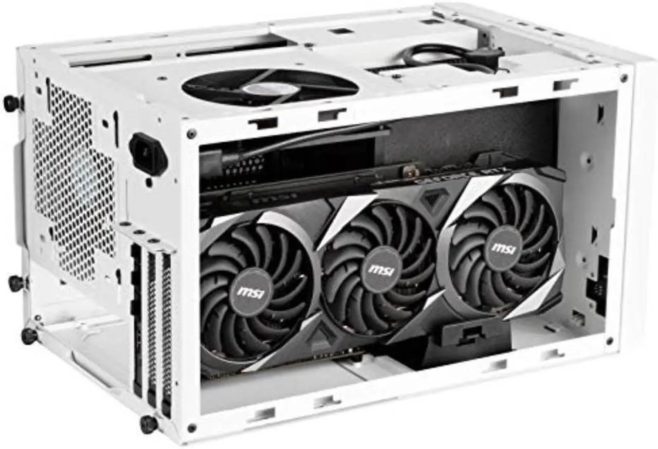 Alt view image 6 of 6 - SG14B,White,Small form factor chassis ,Plast front Panel,Steel body, (15.25" or 13.5")+ 13.5,32.5"drive bay, support mini-ITX/Mini DTX motherboard , 2USB 3.0 Type A, 1USB2.0,support ATX PSU