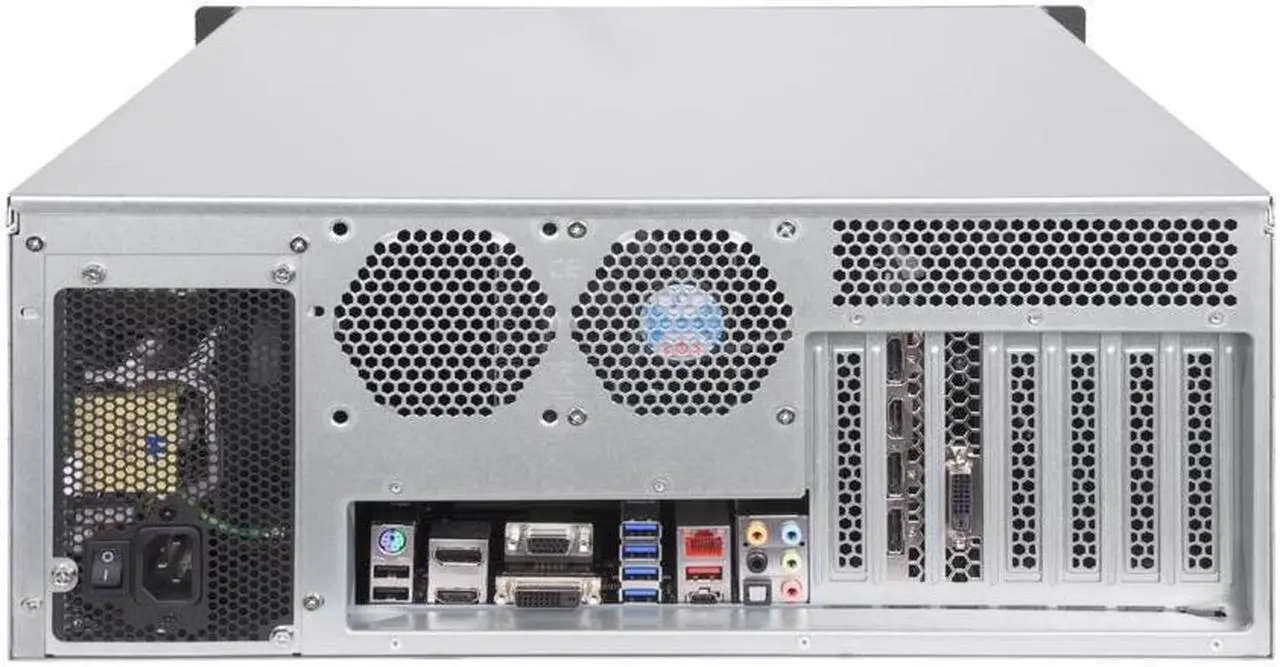 Alt view image 10 of 13 - SilverStone Technology RM41-H08 4U Rackmount Server Case with 5 x 3.5 Hot-Swappable Bay and 3 x 5.25 Bays with USB 3.1 Gen 1 RM41-H08-x