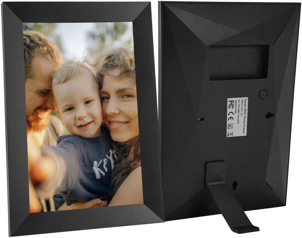 Digital Photo Frame NIGLA 10.1 Inch IPS-LCD Screen, Touch Panel,Black - 1280x 800 - Cable - 16:10 - Autostart Slideshow, Slideshow,