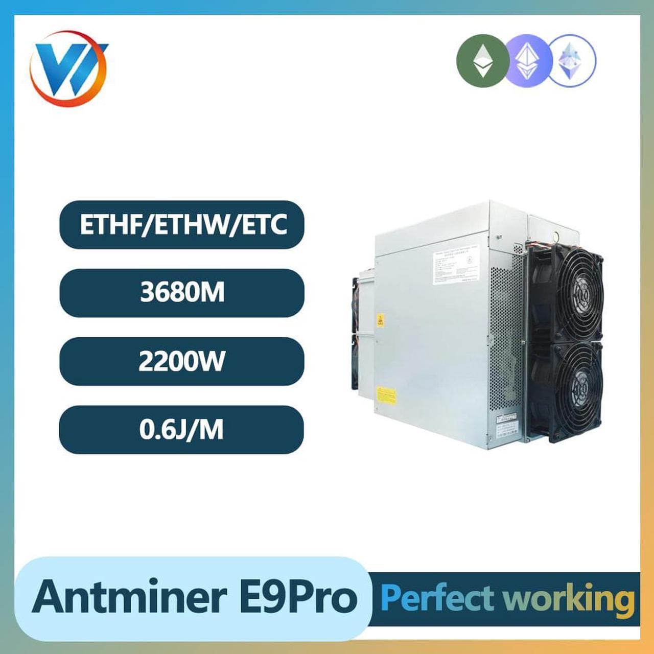 Antminer E9Pro 3680MH/s Bitmain Crypto ETC ETHf ETHw Mining Machine Asic Miner E9pro