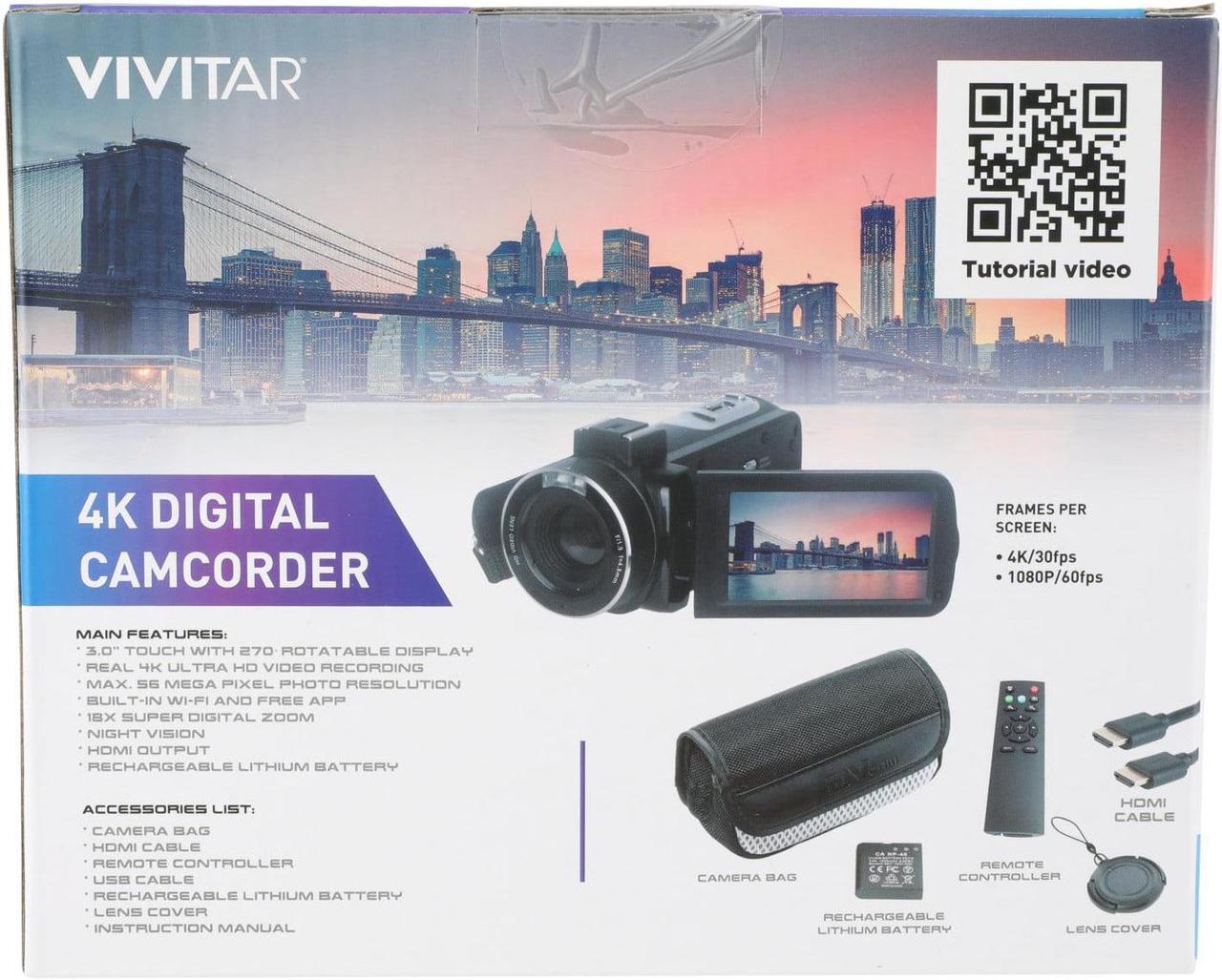 Alt view image 4 of 15 - 4K HD Digital Video Camera, Night Vision, WIFI, Remote Control