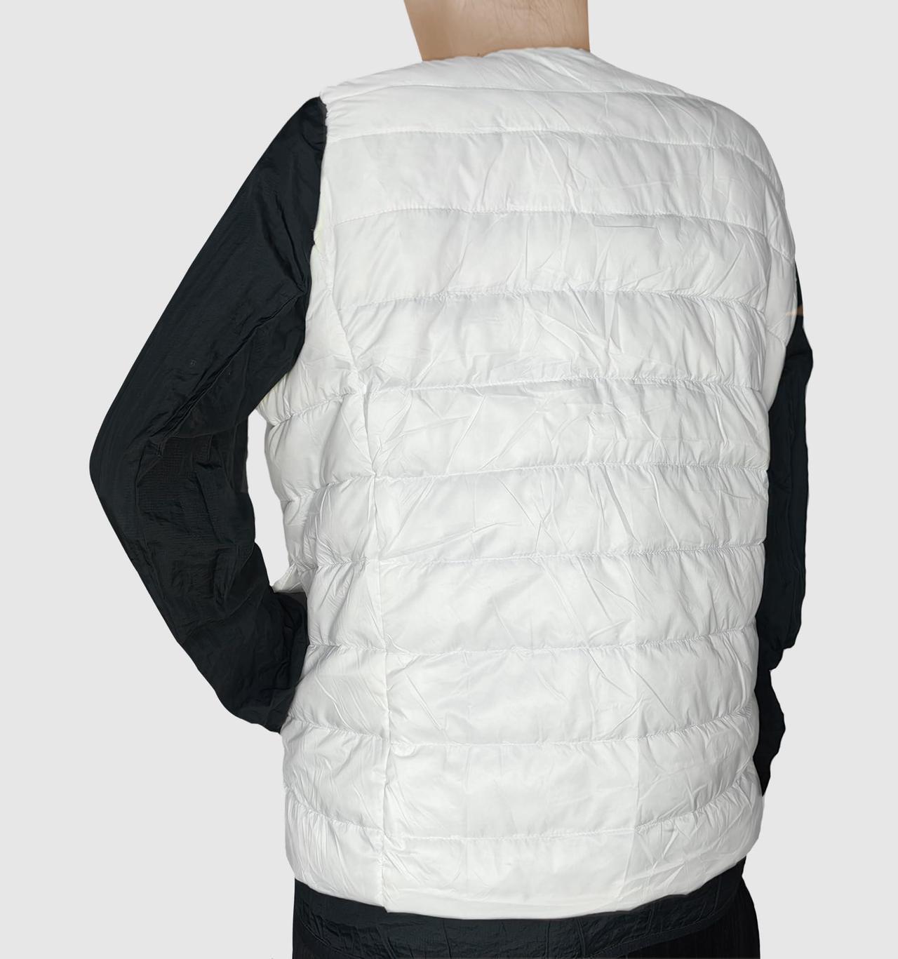 Alt view image 7 of 7 - SYAYA Womens Puffer Vest, Crop Down Vest Sleeveless for Women, Winter Outerwear Warm Cropped Corduroy Jacket Coat U-SY-V1 (US, Alpha, XX-Large, Regular, Regular, White)