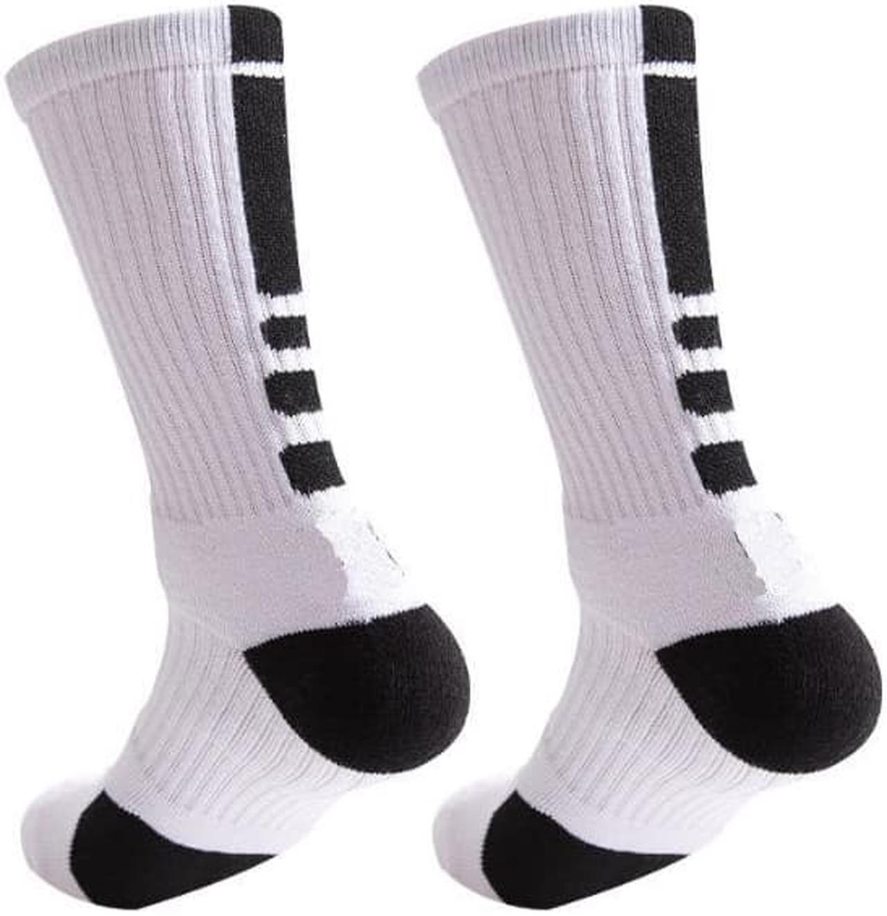 Main image of Men 2Pairs/Lot knee-high terry cushion wholesale elite basketball sports socks L Size