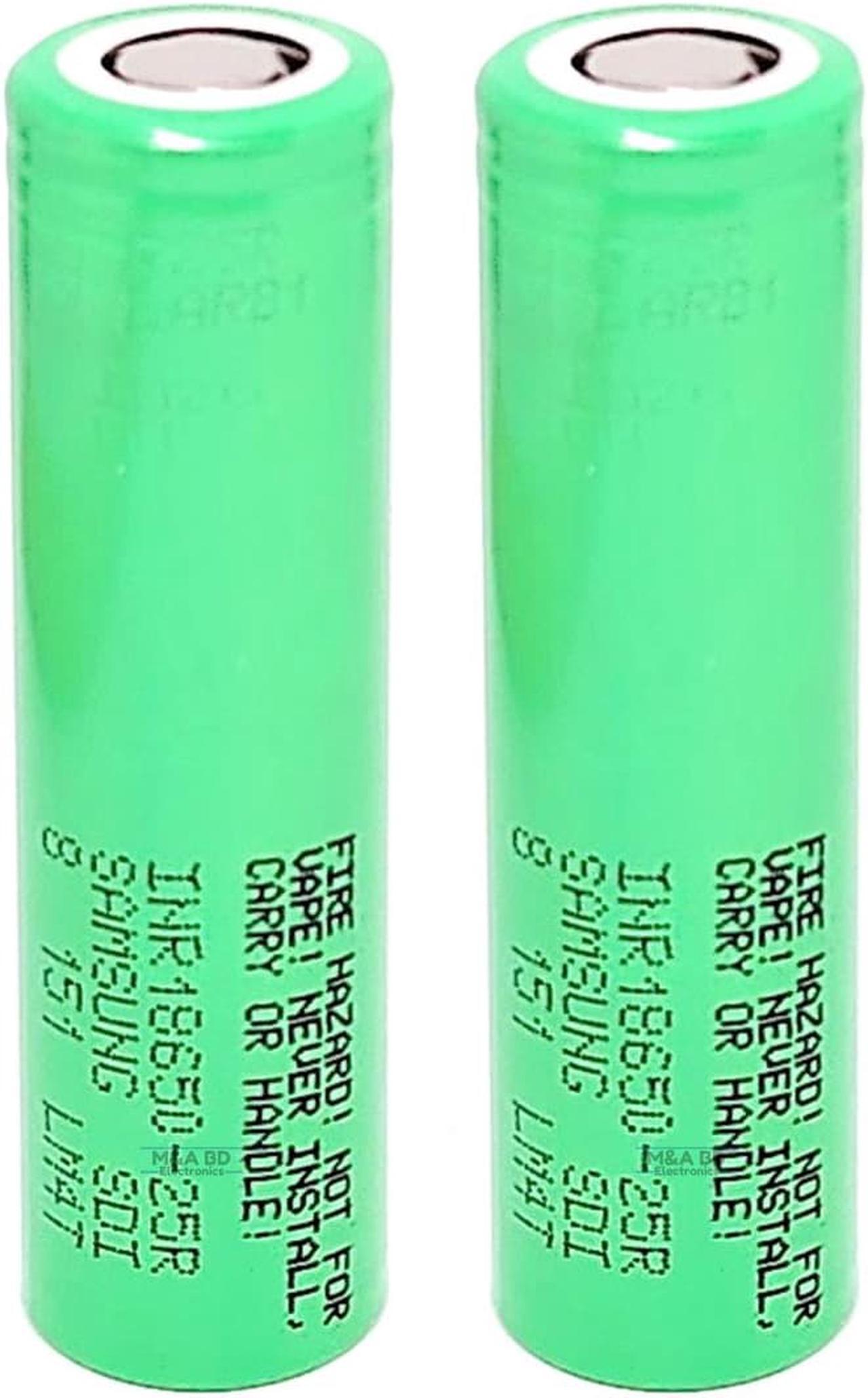 Main image of Samsung 2PCS 18650 25R Rechargeable Battery 3.7V 2500mAh 20A Li-ion For Flashlight Torch Battery