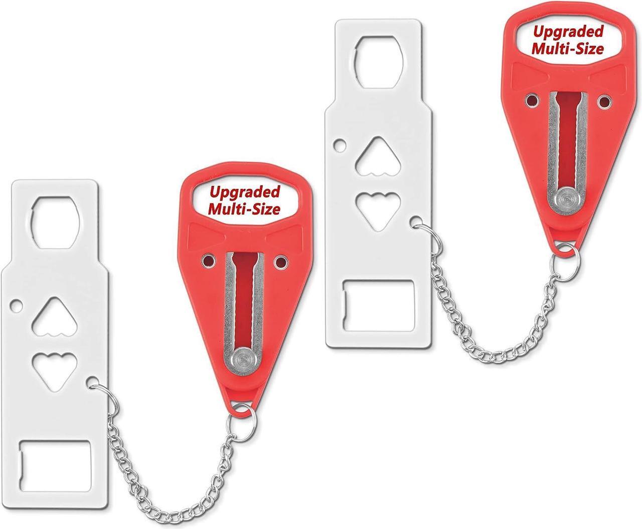 Main image of Portable Door Lock Extra Lock for Additional Safety and Privacy Perfect, Prevent Unauthorized Entry, Protect Family Security in Traveling,Home,Bedroom,Hotel,Apartment 2 Pack