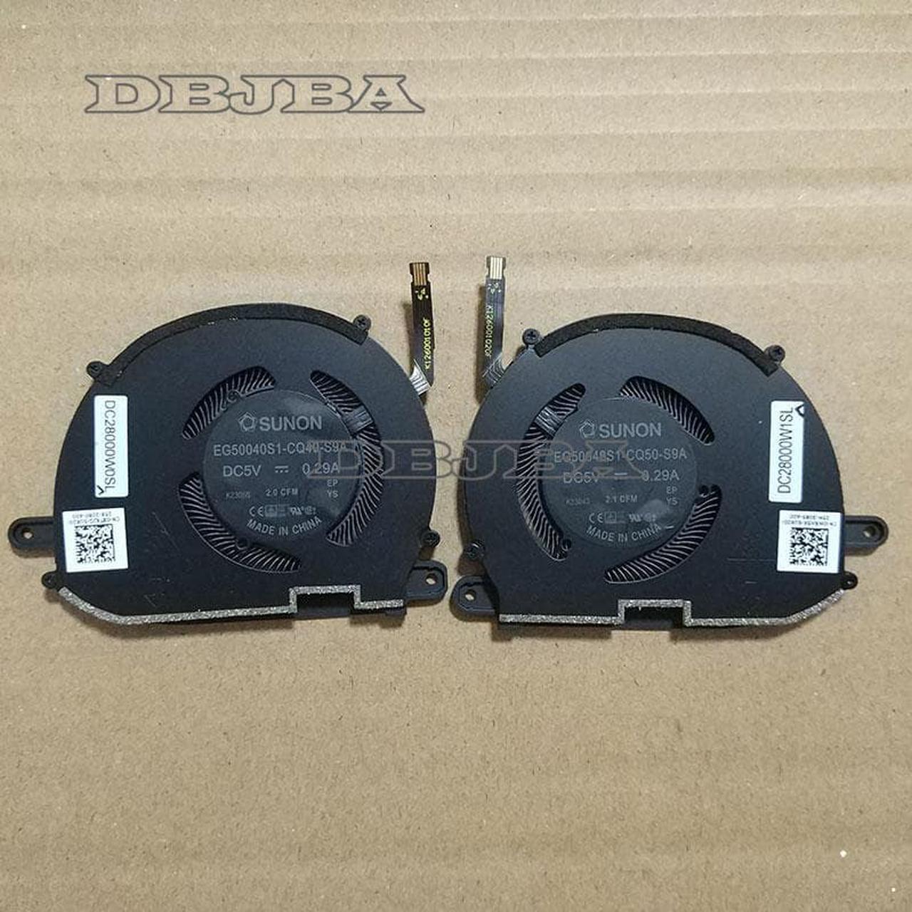 Main image of DBTLAP Laptop CPU GPU Cooling Fan For EG50040S1-CQ40-S9A EG50040S1-CQ50-S9A DC5V 0.29A 4Pin for Dell XPS 13 9320 0XTRJG 0WRH5K fan