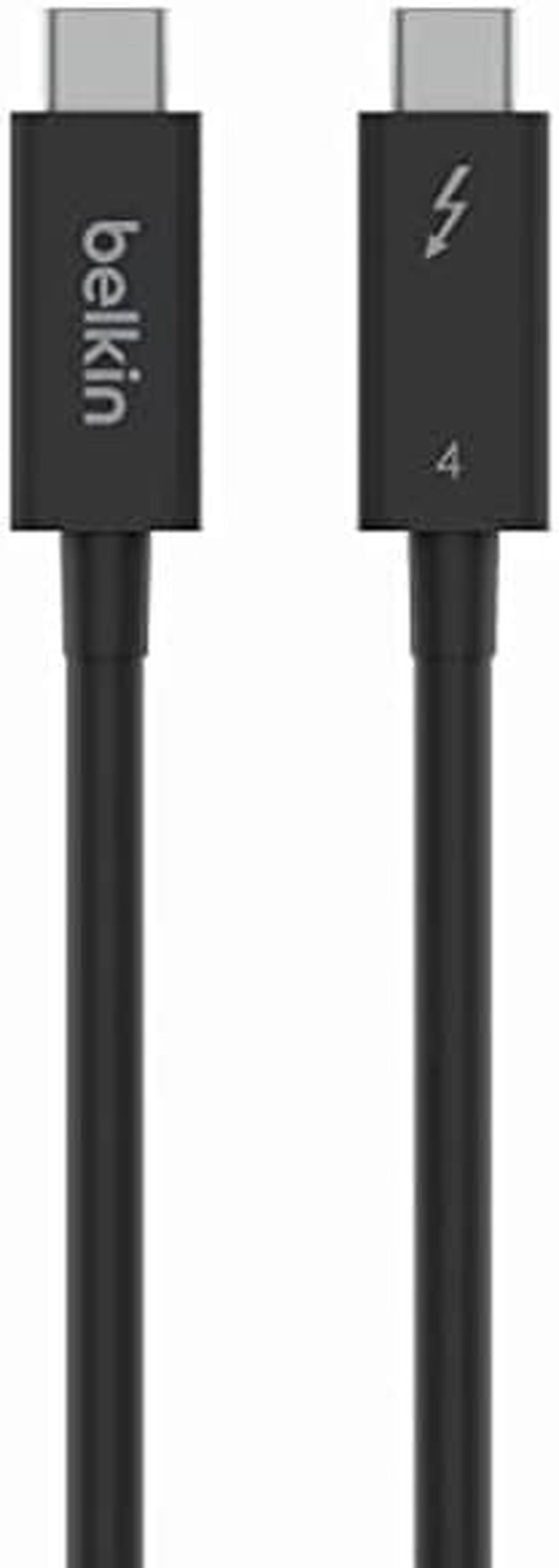 Main image of Belkin Thunderbolt 4 Cable (2M, 6.6ft Power Cable) - USB C Cable - USB Type C to Type C Cable with 100W Power Delivery PD, USB 4 Compliant - Compatible with Thunderbolt 3, MacBook Pro, eCPU & More