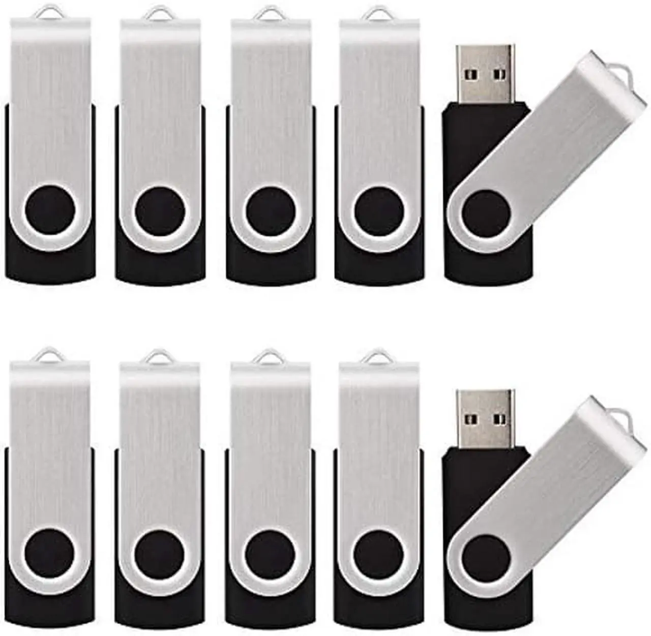 Main image of KALSAN 20 Pack 32GB USB Flah Drives Bulk USB 2.0 32GB Flash Drive 20 Pack USB Memory Stick 32GB 20 Pcs-Black