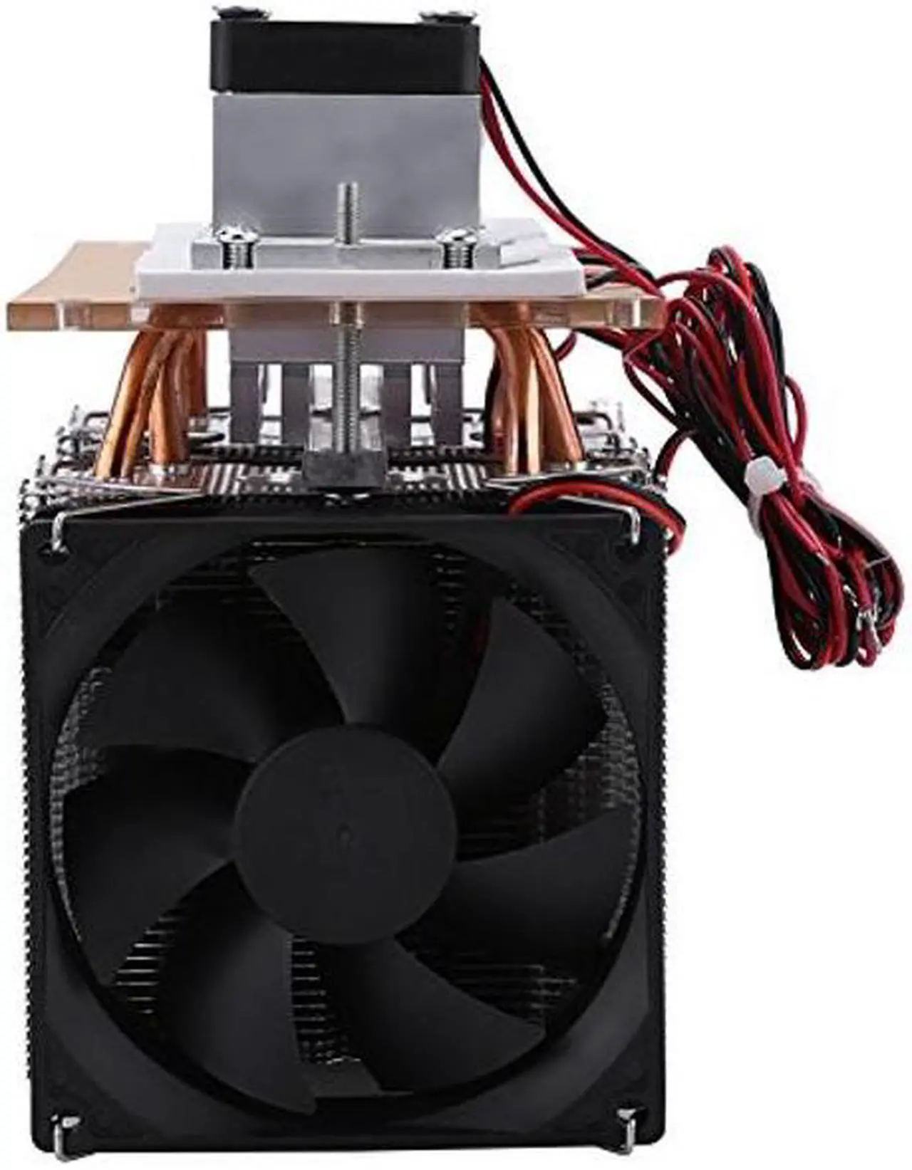 Alt view image 5 of 5 - Yunir Peltier Cooler, 144 W, 12 V, 15 A, Dual-core semiconductor Cooling Peltier air Cooling dehumidifiers 175 x 175 x 96 mm DIY Refrigerator