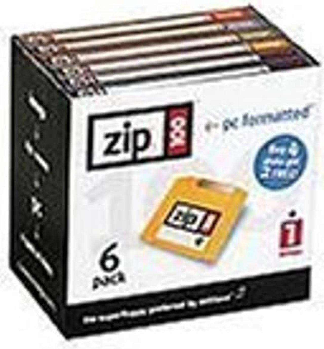 Main image of Iomega Zip 100 MB PC Formatted Disks (6 Pack)