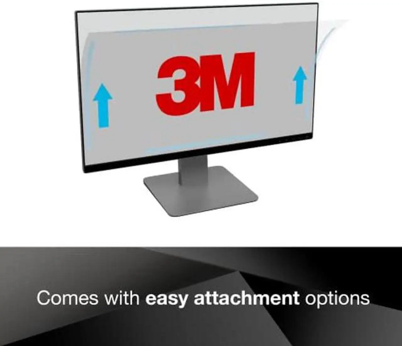 Alt view image 5 of 5 - 3M Privacy Filter for 23.0 Inch Widescreen Monitor, Reversible Gloss/Matte, Reduces Blue Light, Screen Protection, 16:9 Aspect Ratio (PF230W9B)