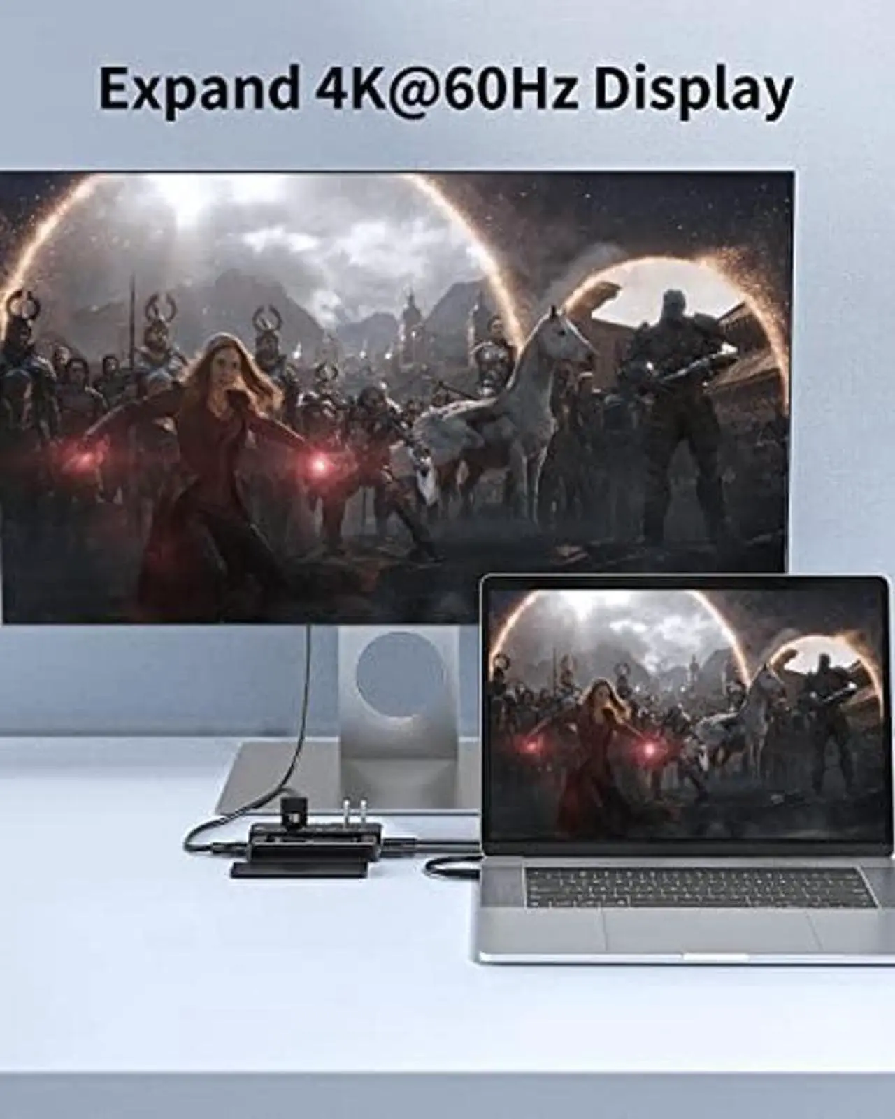 Alt view image 5 of 5 - ACASIS 10-in-1 USB-C Hub with SSD Enclosure, 10Gbps M.2 NVMe Enclosure, 4K 60Hz HDMI Port, USB A 3.1 Port, 100 W Power Delivery, Aluminum Alloy USB C 3.1 Enclosure for M.2 PCIe NVMe and SATA SSD