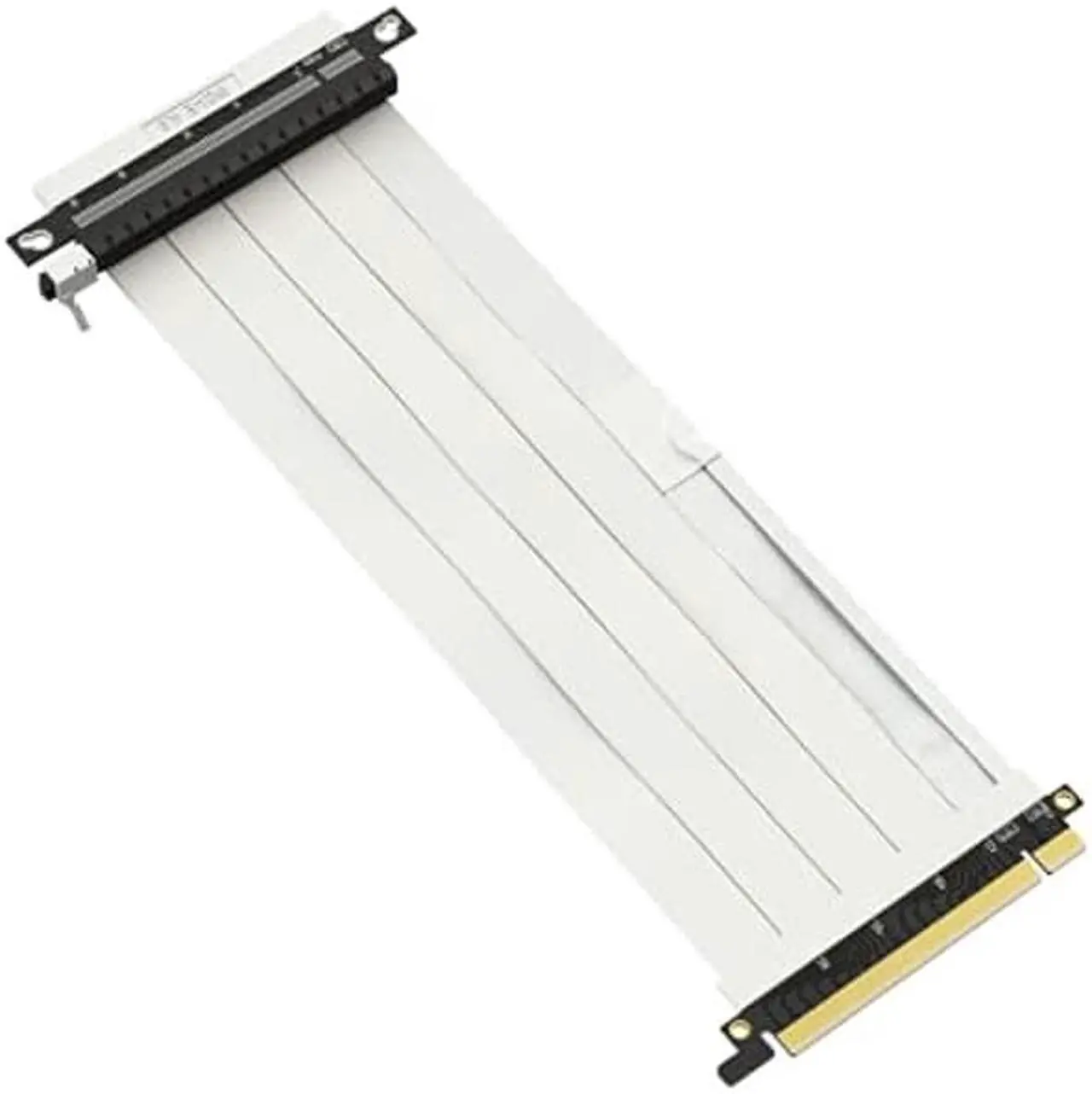Main image of LINKUP - Ultra PCIe 4.0 X16 Riser Cable [RTX4090 RX6950XT x570 B550 Z690 Tested] Shielded Extreme High-Speed Vertical Mount Gaming PCI Express Gen4|Reverse GPU Socket {25cm} Designed for ITX|White