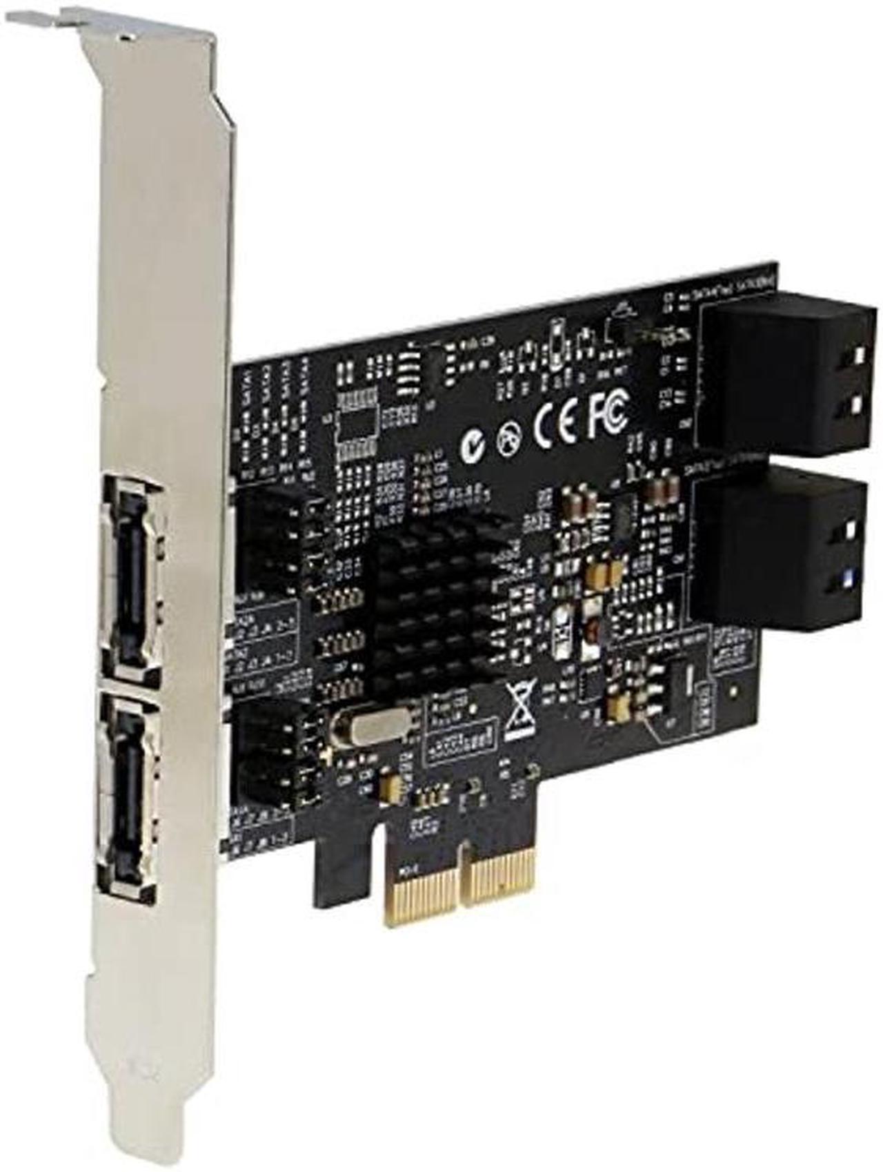Alt view image 3 of 3 - SEDNA - 4 Port PCI Express 2.0 SATA III 6Gbps RAID Controller Card (RAID 0/1/10) with HyperDuo SSD Tiering