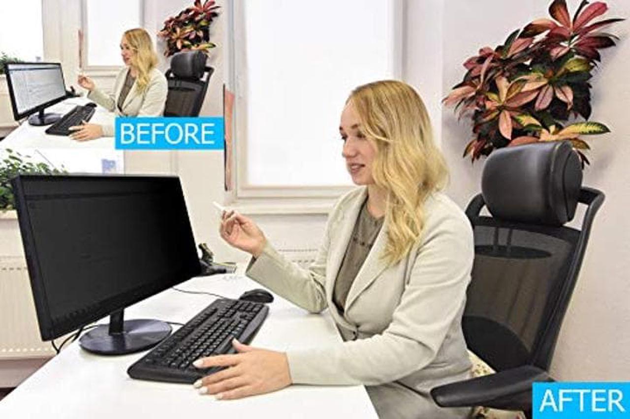 Alt view image 5 of 5 - EZ-Pro Screen Protector Privacy Screen Panel for 27 inches (Screen Measured Diagonally) Computer Monitor, Anti Blue Light and Easy Installation, Screen Panel Size 14" Height x24.1 Width