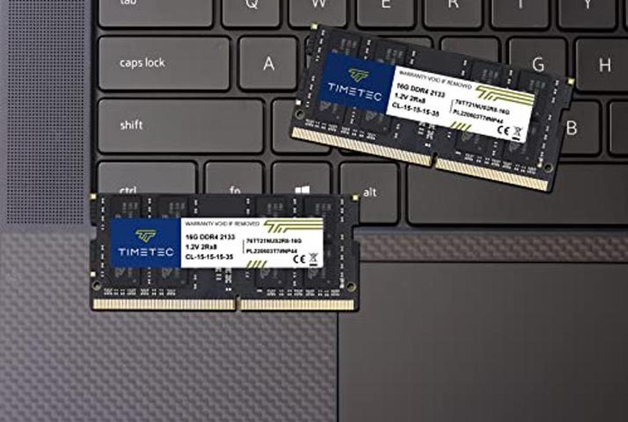 Alt view image 4 of 5 - Timetec 32GB KIT(2x16GB) DDR4 2133MHz PC4-17000 Non-ECC Unbuffered 1.2V CL15 2Rx8 Dual Rank 260 Pin SODIMM Laptop Notebook PC Computer Memory RAM Module Upgrade (32GB KIT(2x16GB))