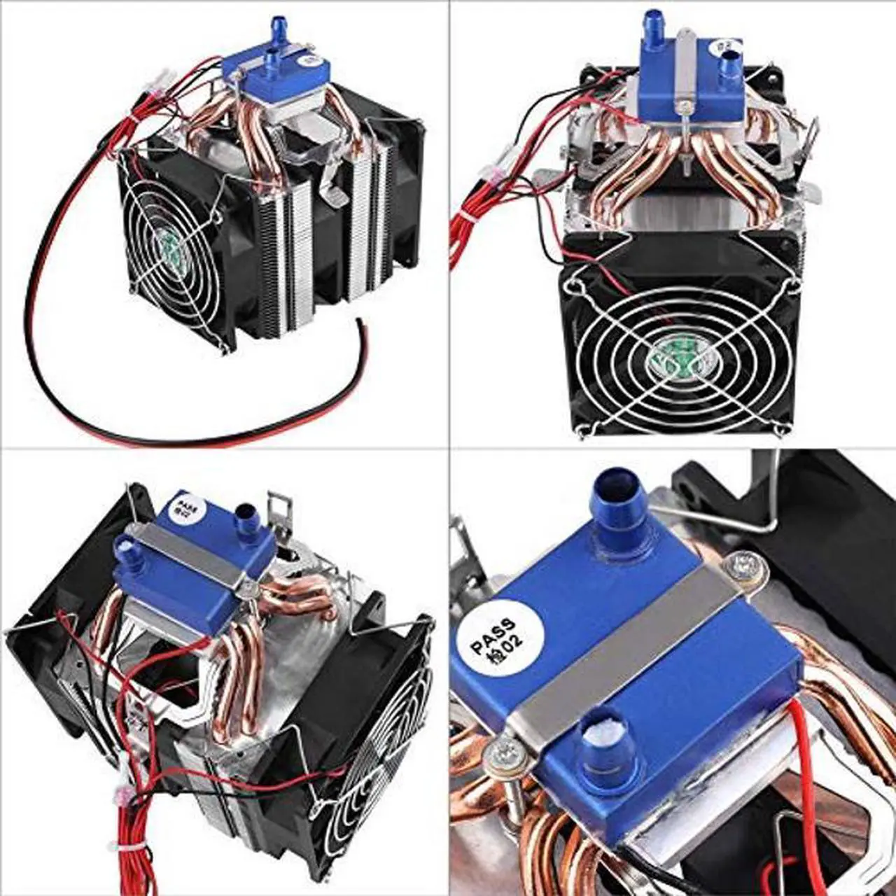 Alt view image 5 of 5 - DC 12V Thermoelectric Cooler Peltier System Semiconductor Refrigeration Water Chiller Cooling Device for Fish Tank (180W for 40L Tank)