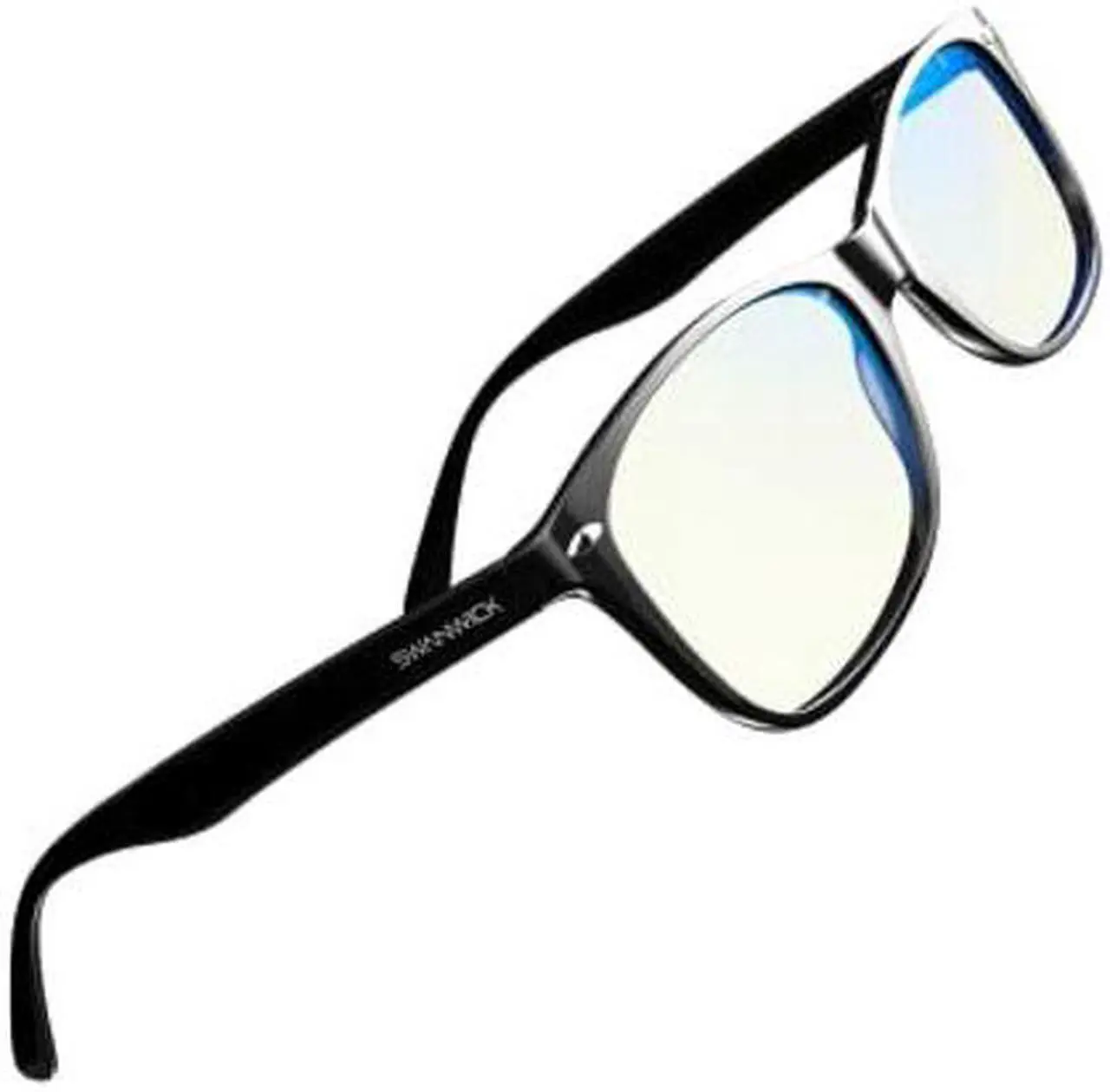 Alt view image 2 of 5 - Swanwick Blue Light Blocking Glasses for Women, Men Anti Eyestrain Headache for Computer, Gaming, TV, Phone Screen. Sleep Aid. Classic Day Swannies (Small, Black)