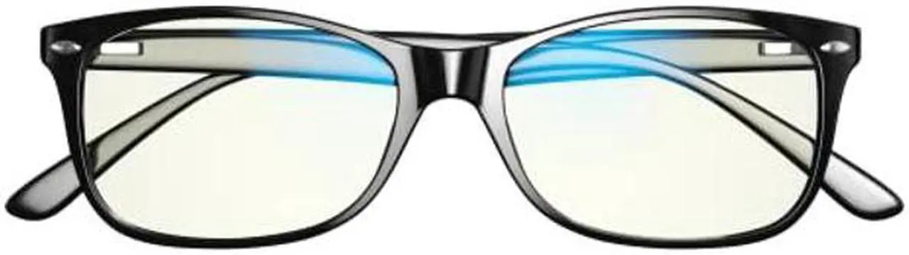 Alt view image 3 of 5 - Swanwick Blue Light Blocking Glasses for Women, Men Anti Eyestrain Headache for Computer, Gaming, TV, Phone Screen. Sleep Aid. Classic Day Swannies (Small, Black)
