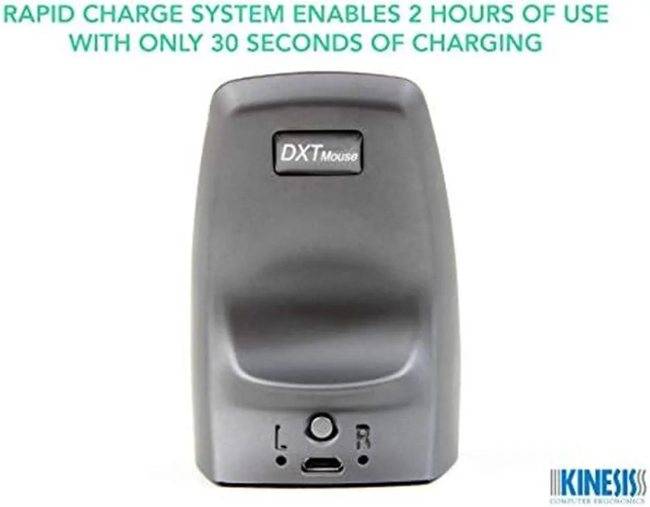 Alt view image 3 of 5 - KINESIS DXT2 Ergonomic Vertical Mouse (RF Wireless)