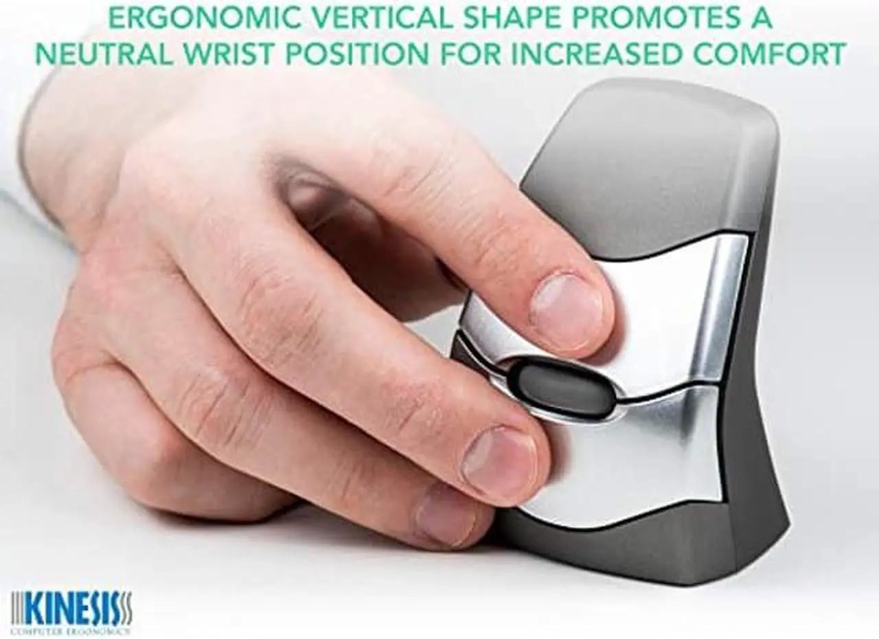 Alt view image 2 of 5 - KINESIS DXT2 Ergonomic Vertical Mouse (RF Wireless)