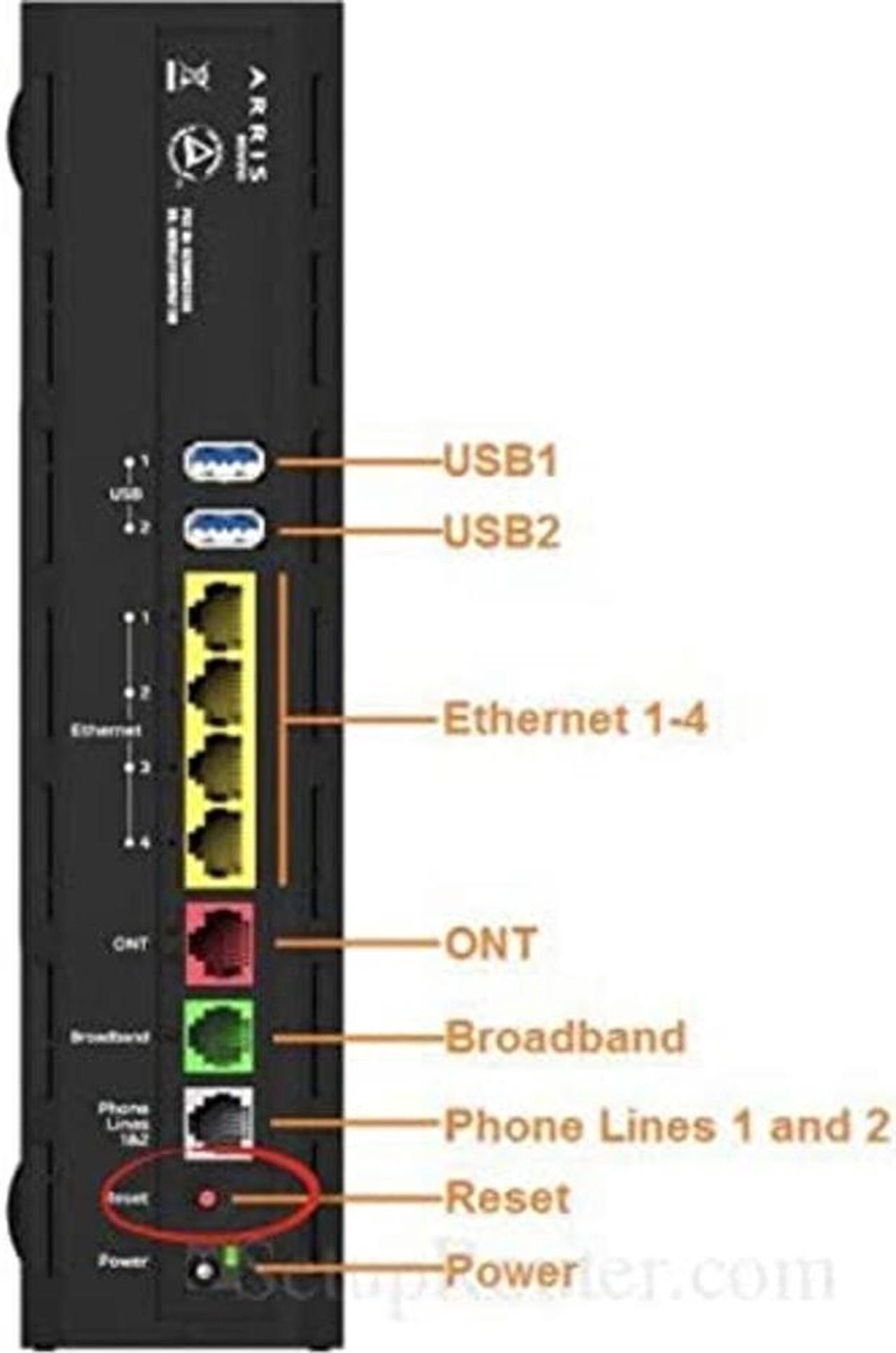 Alt view image 2 of 4 - AT&T BGW210 802.11b/g/n/ac 400mW Bonded VDSL2 Wireless Voice Gateway 4 x Gigabit Ports (ONT Required),Black