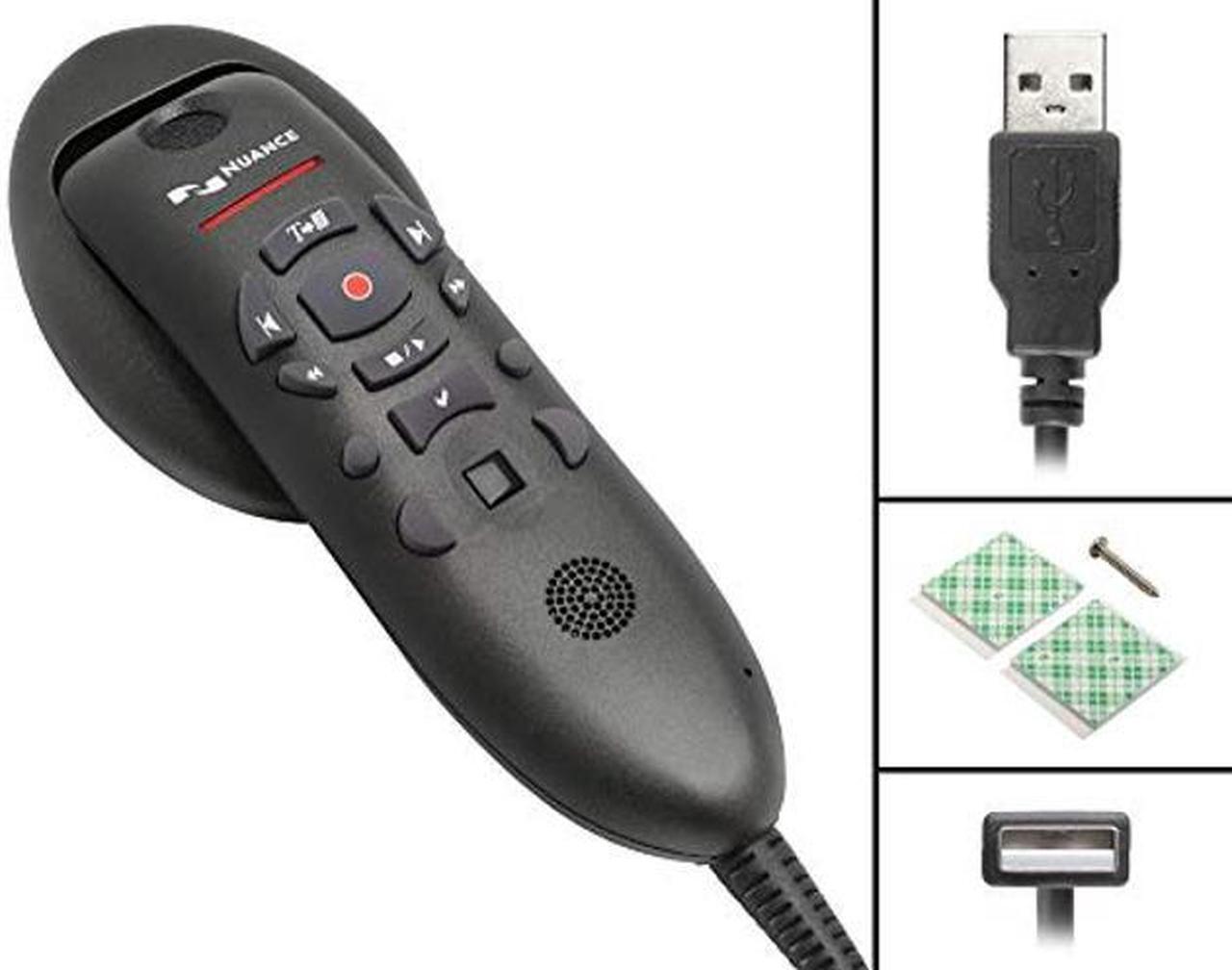 Alt view image 4 of 5 - Nuance PowerMic III Microphone for Dragon (Non-Healthcare), 9 Ft Cord, Dictate Documents and Control your PC - all by Voice, [PC Disc]