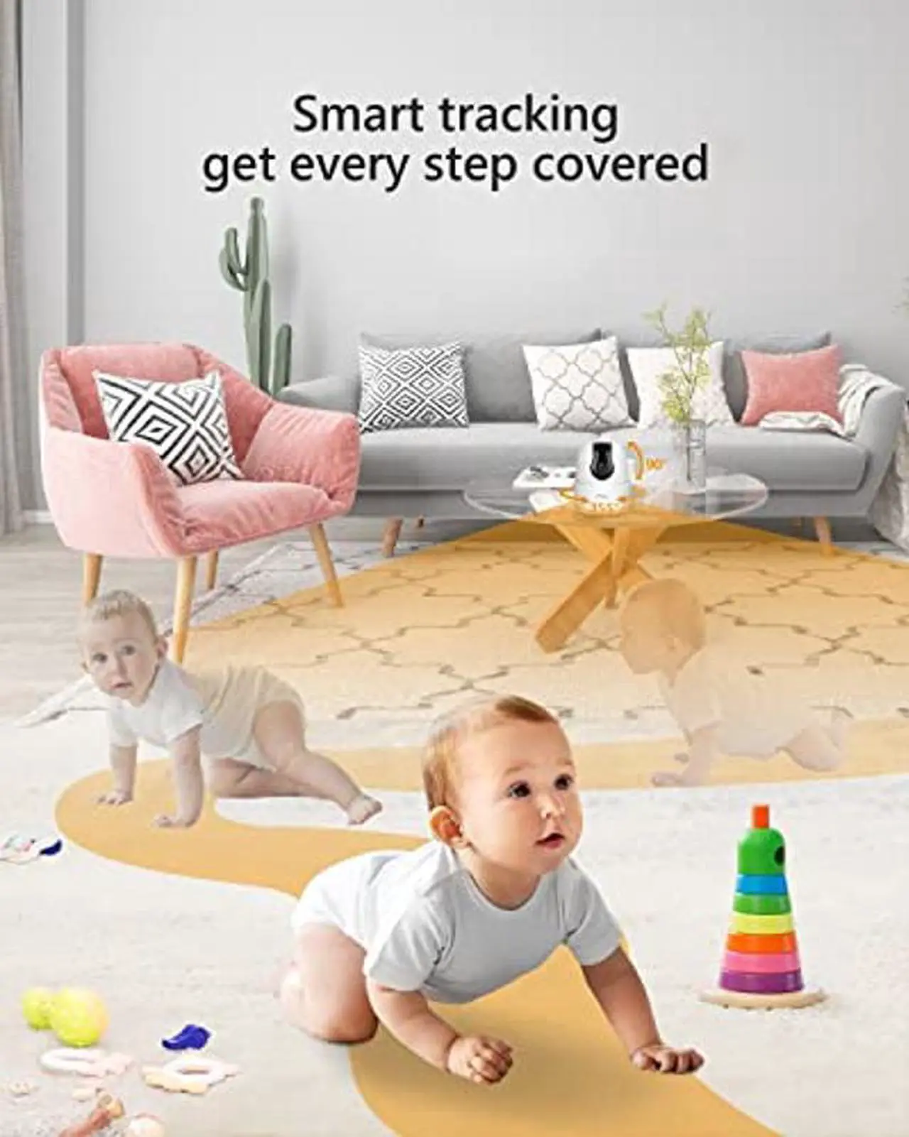 Alt view image 3 of 5 - Imou Indoor Security Camera 1080p WiFi Camera (2.4G Only) 360 Degree Home Camera with App, Night Vision, 2-Way Audio, Human Detection, Motion Tracking, Sound Detection, Local & Cloud Storage