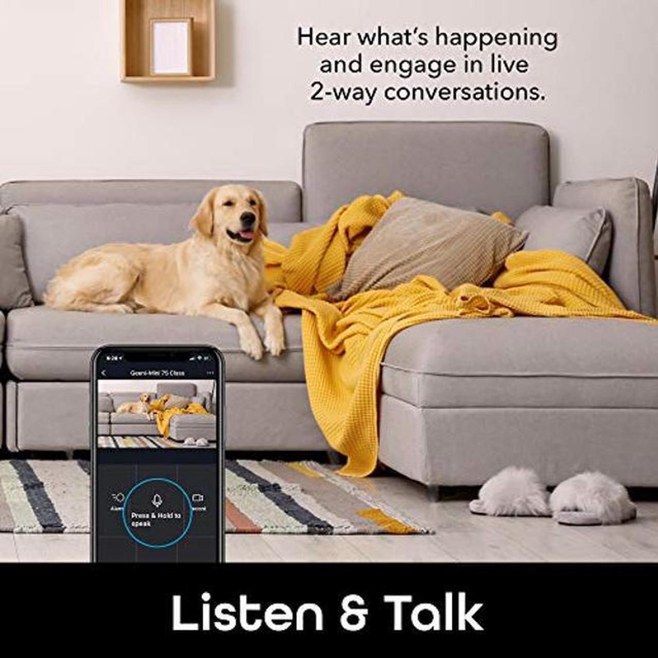 Alt view image 4 of 5 - Geeni LOOK Indoor Smart Security Camera, 1080p HD Surveillance with 2-Way Talk and Motion Detection, Works with Alexa and Google Assistant, No Hub Required (1 Pack)