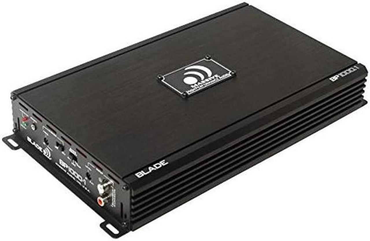 Alt view image 4 of 5 - Massive Audio BP1000.1 V2 Blade Series. 1000 Watts, 2 Ohm Stable, Class A/B Monoblock Car Amplifier with Bass Boost.